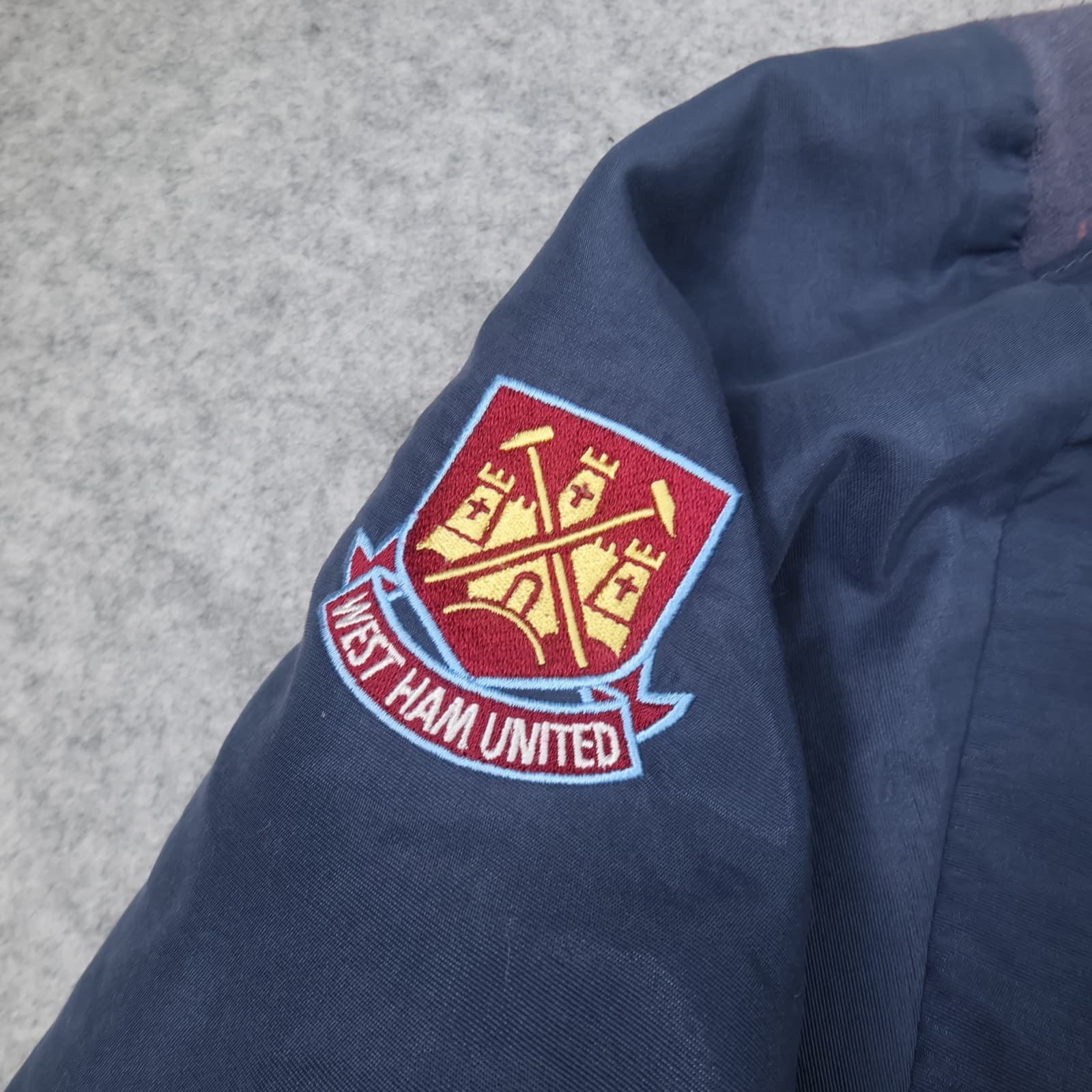Vinatge West Ham United Jacket Extra Large Blue Navy Jacket Reebok 90s photo 4