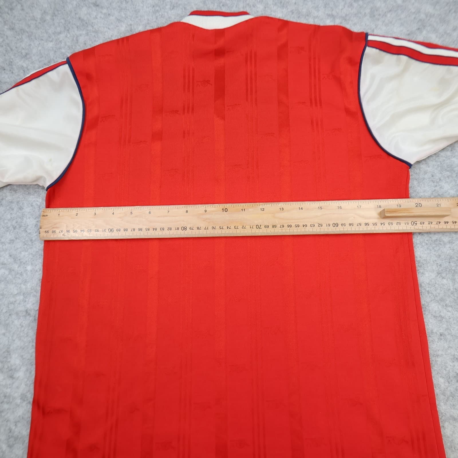 Vintage Arsenal Shirt Large Red Home Kit 1986 1988 Adidas Jersey JVC 80s photo 13