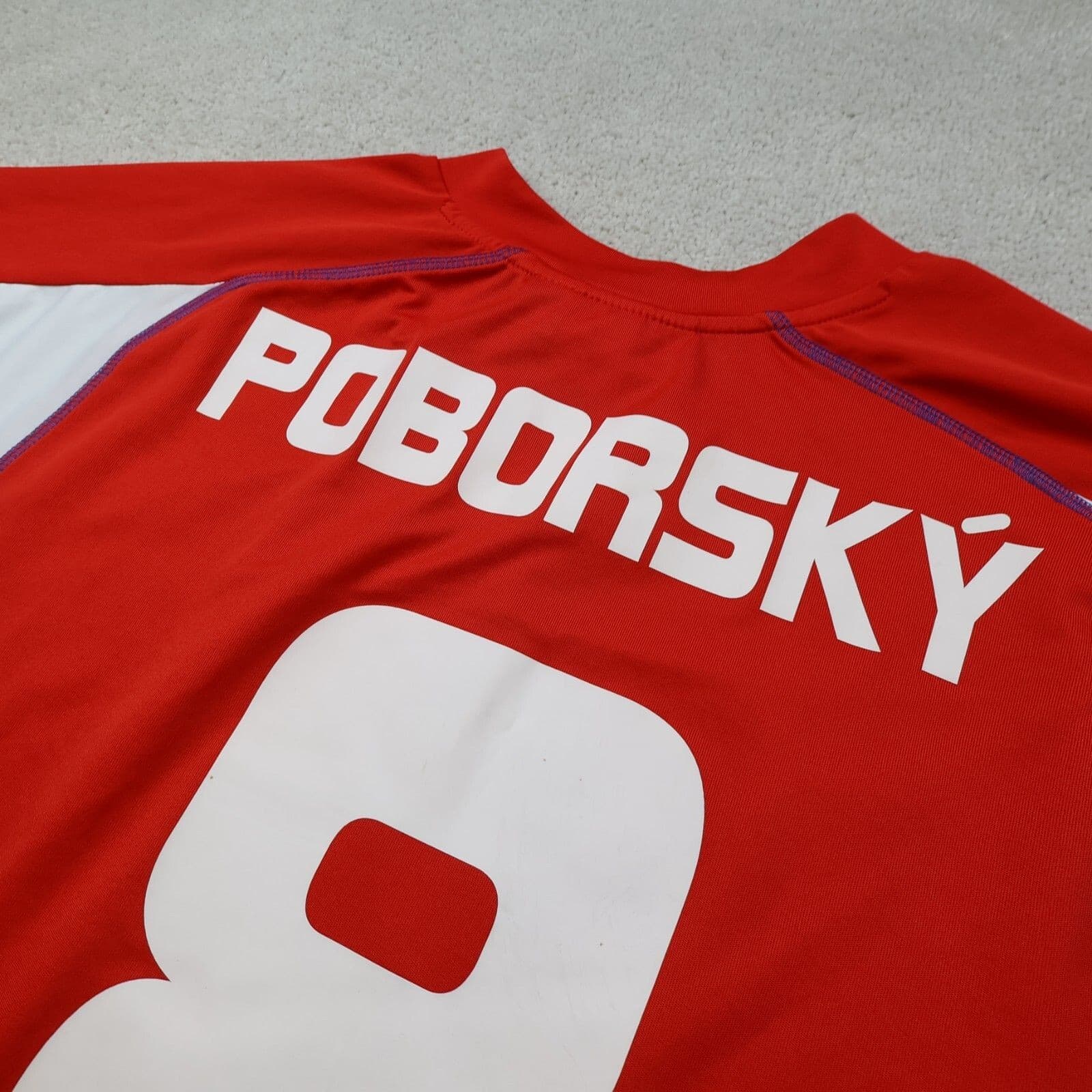 Czech Republic Football Shirt Large Red Home Kit 2003 2004 Jersey Karel Poborsky photo 7