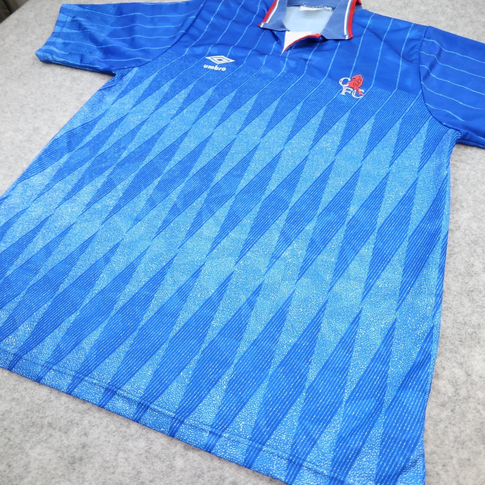 Vintage Chelsea Shirt Mens Medium Blue Home Umbro 1989 1991 Soccer Jersey 90s photo 8