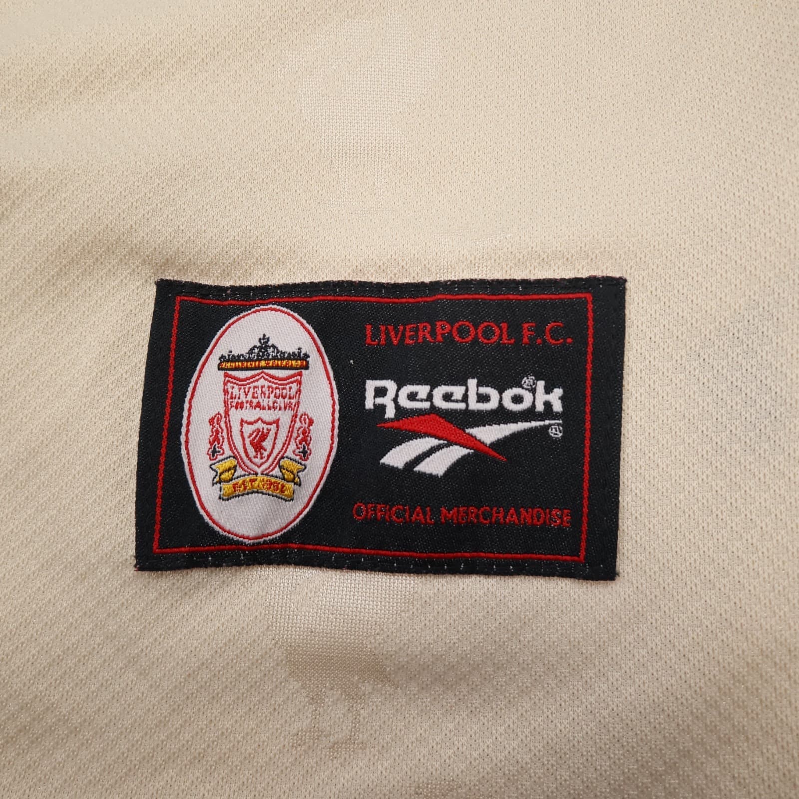 Vintage Liverpool Shirt 2XL Beige Away Kit 1996 1997 Reebok Jersey 50/52 photo 8