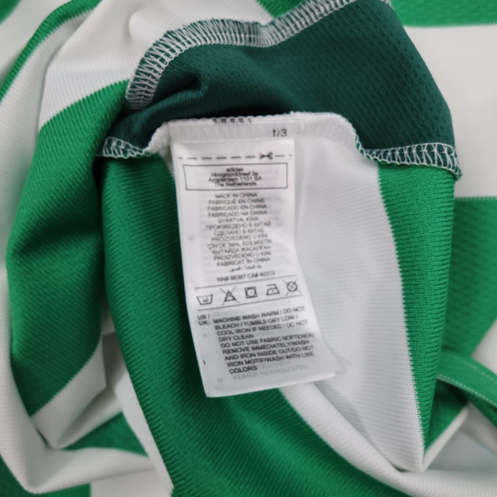 Celtic Shirt Mens XL Green White Home 2024 2025 Football Adidas Soccer Jersey photo 13