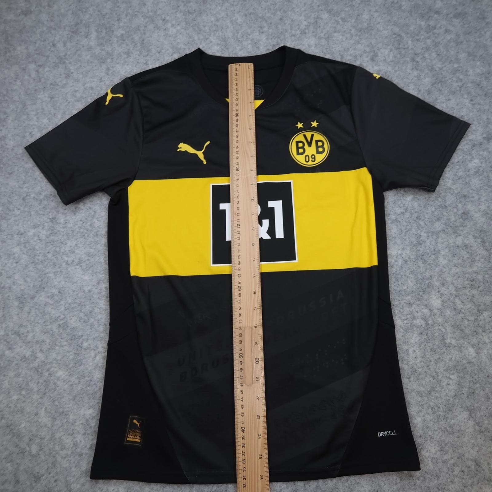 Borussia Dortmund Shirt Mens Small Black Yellow Away Bundesliga 2024 2025 Puma photo 12