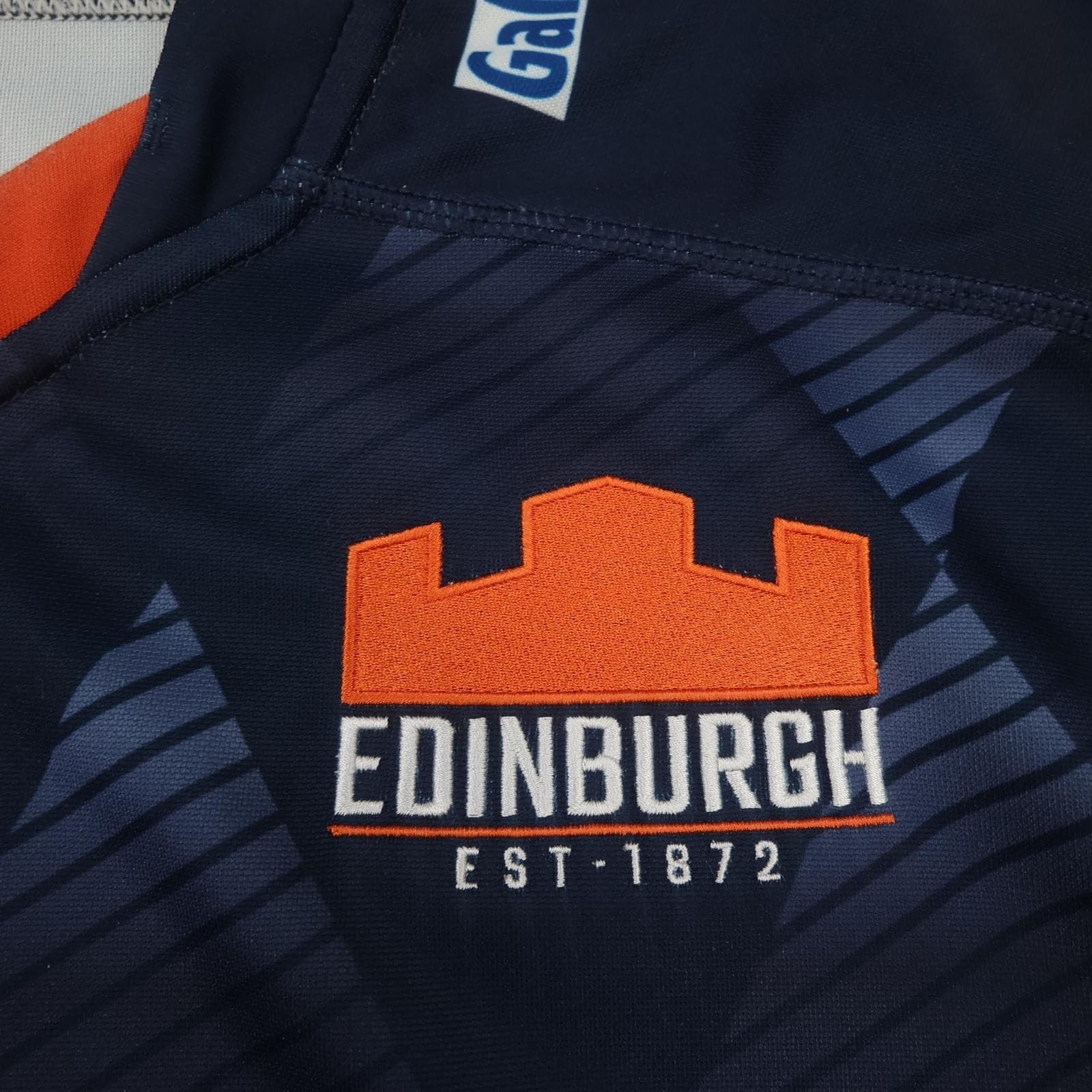 Edinburgh Rugby Shirt Mens 3XL Navy Rugby Union Macron Scottish 2022 2023 Jersey photo 4