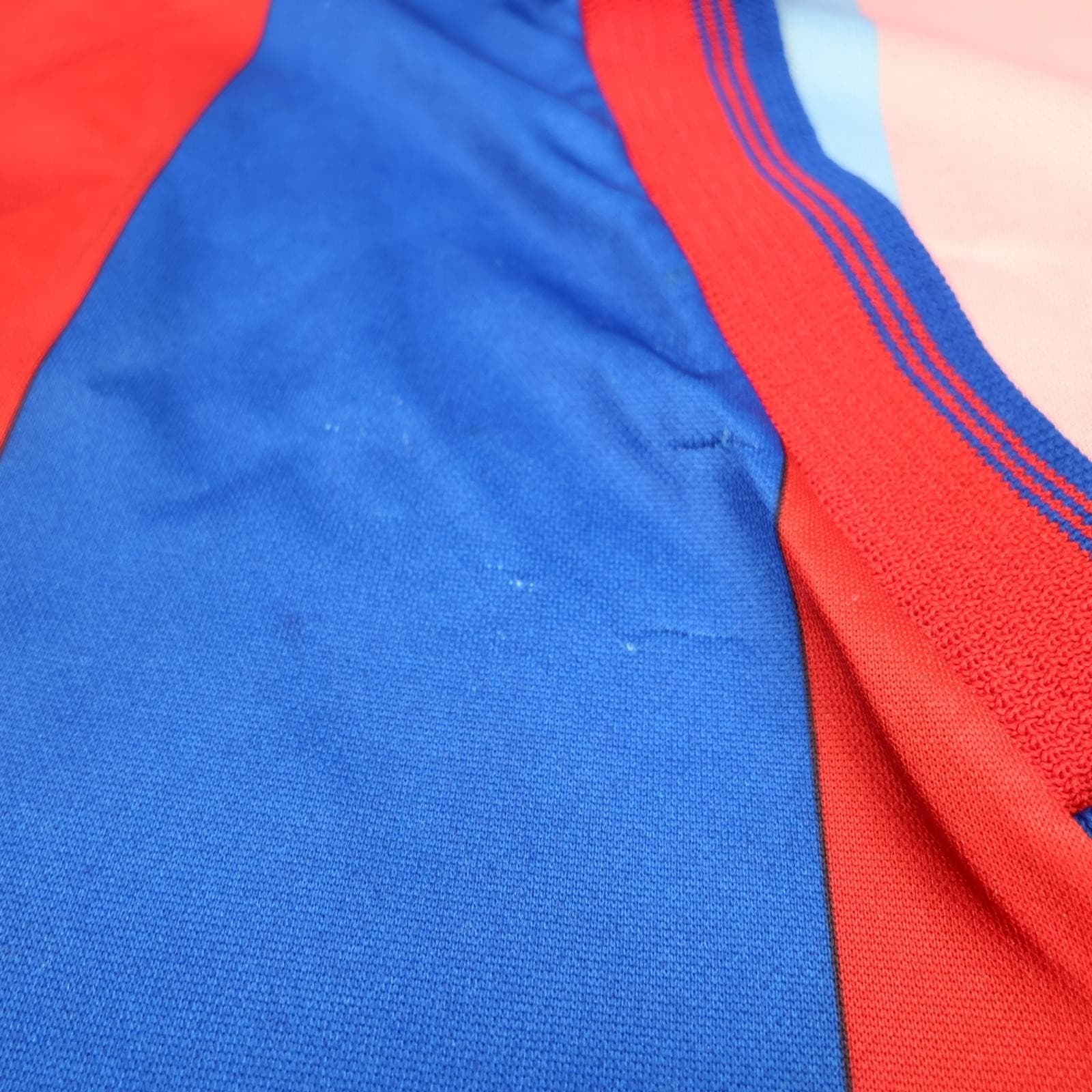 Vintage Crystal Palace Shirt Mens Large Home Red Blue 1989 1990 Bukta Virgin 80s photo 10