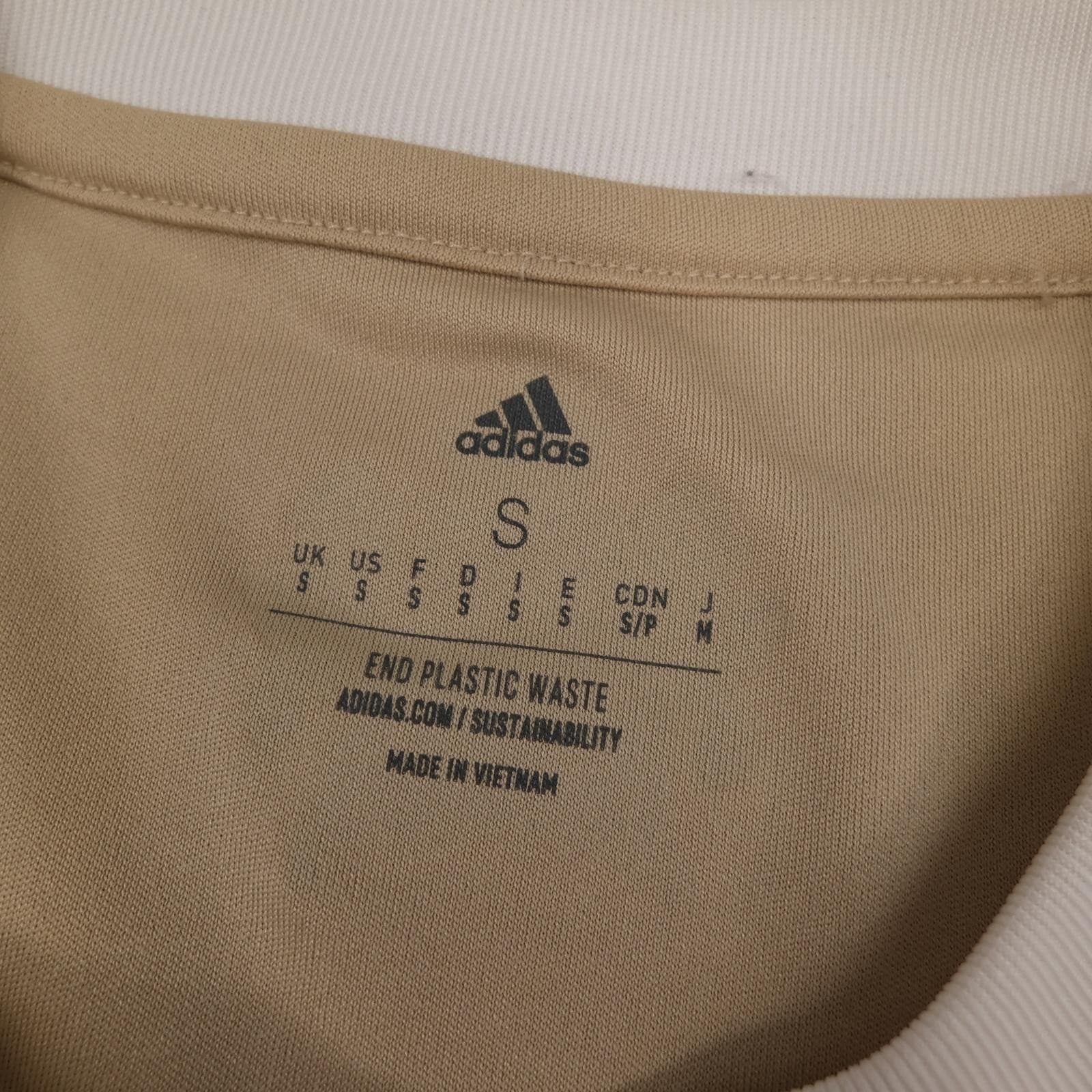 Ajax Shirt Mens Small Beige Daily Paper 2022 2023 Football Adidas Ziggo Jersey photo 7
