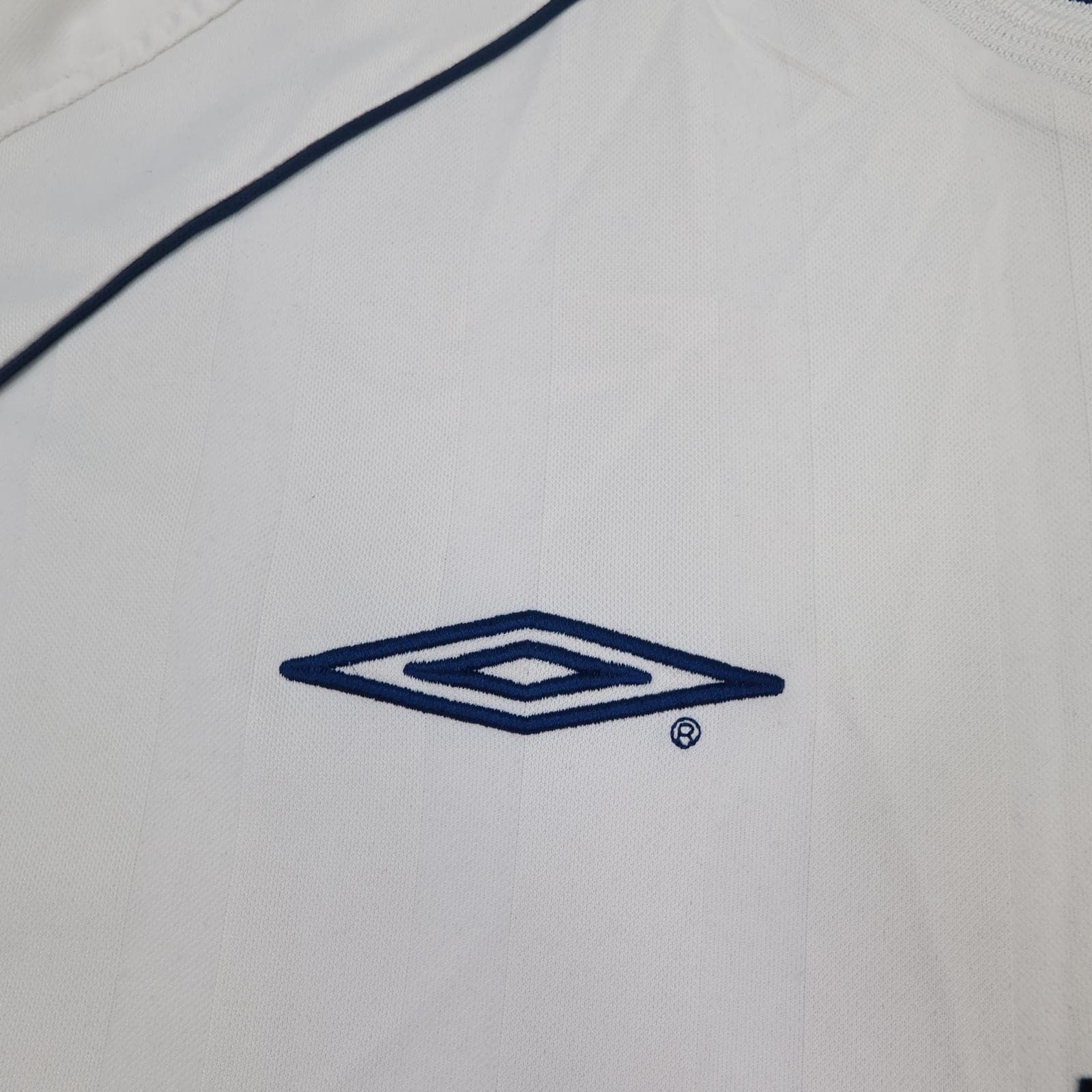 Vintage England Home Shirt Mens 2XL White 2001 2003 Football Umbro Beckham 7 photo 10