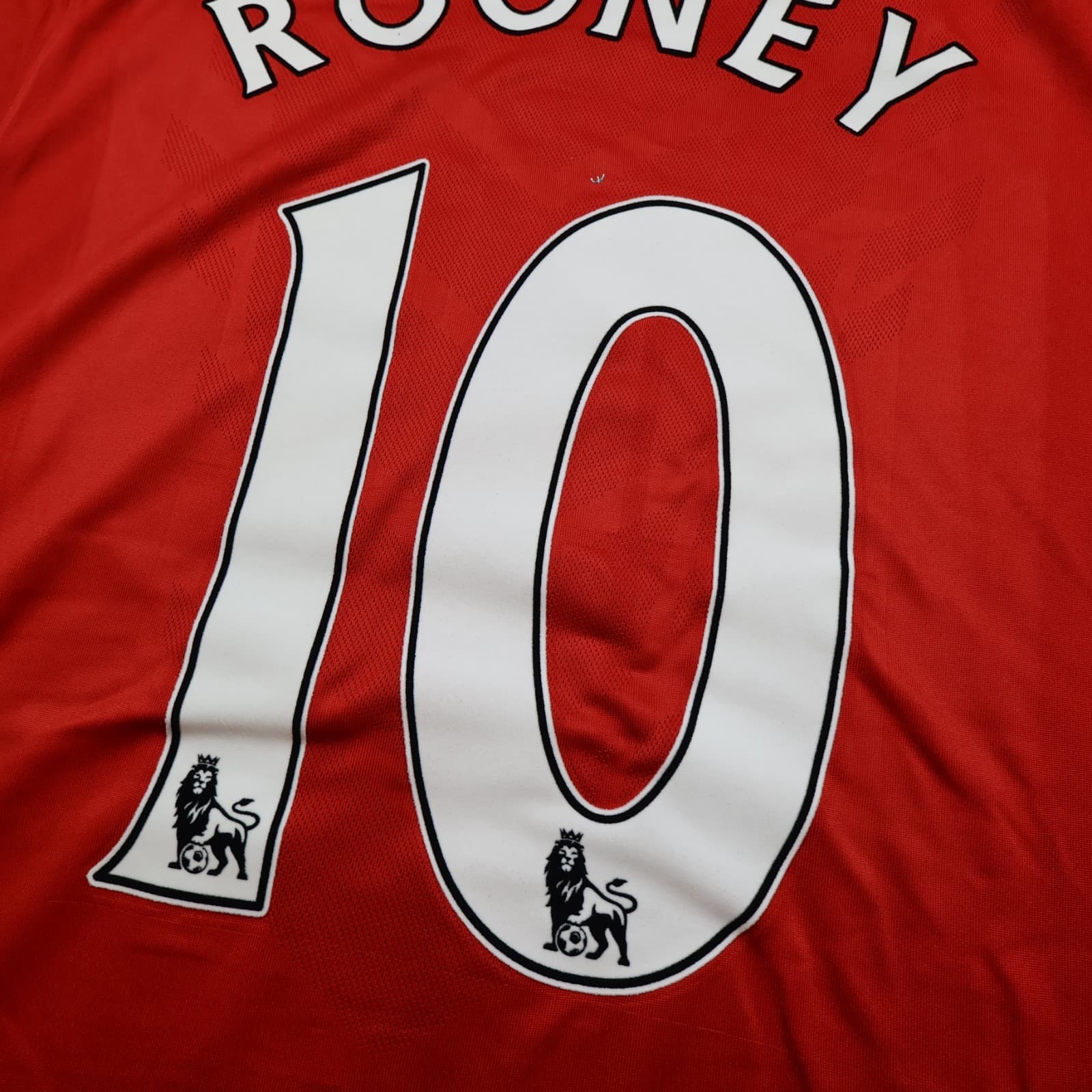 Manchester United Shirt Large Red Home Kit 2010 2011 Nike Jersey Wayne Rooney 10 photo 11