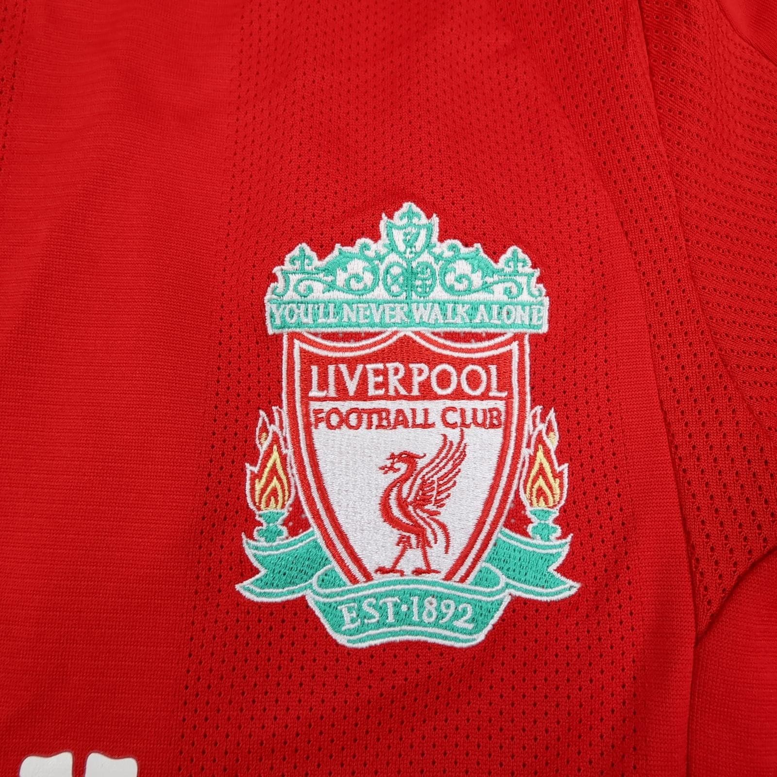 Liverpool Shirt Mens Medium Red Home 2008 2010 Football Adidas Agger 5 Jersey photo 8