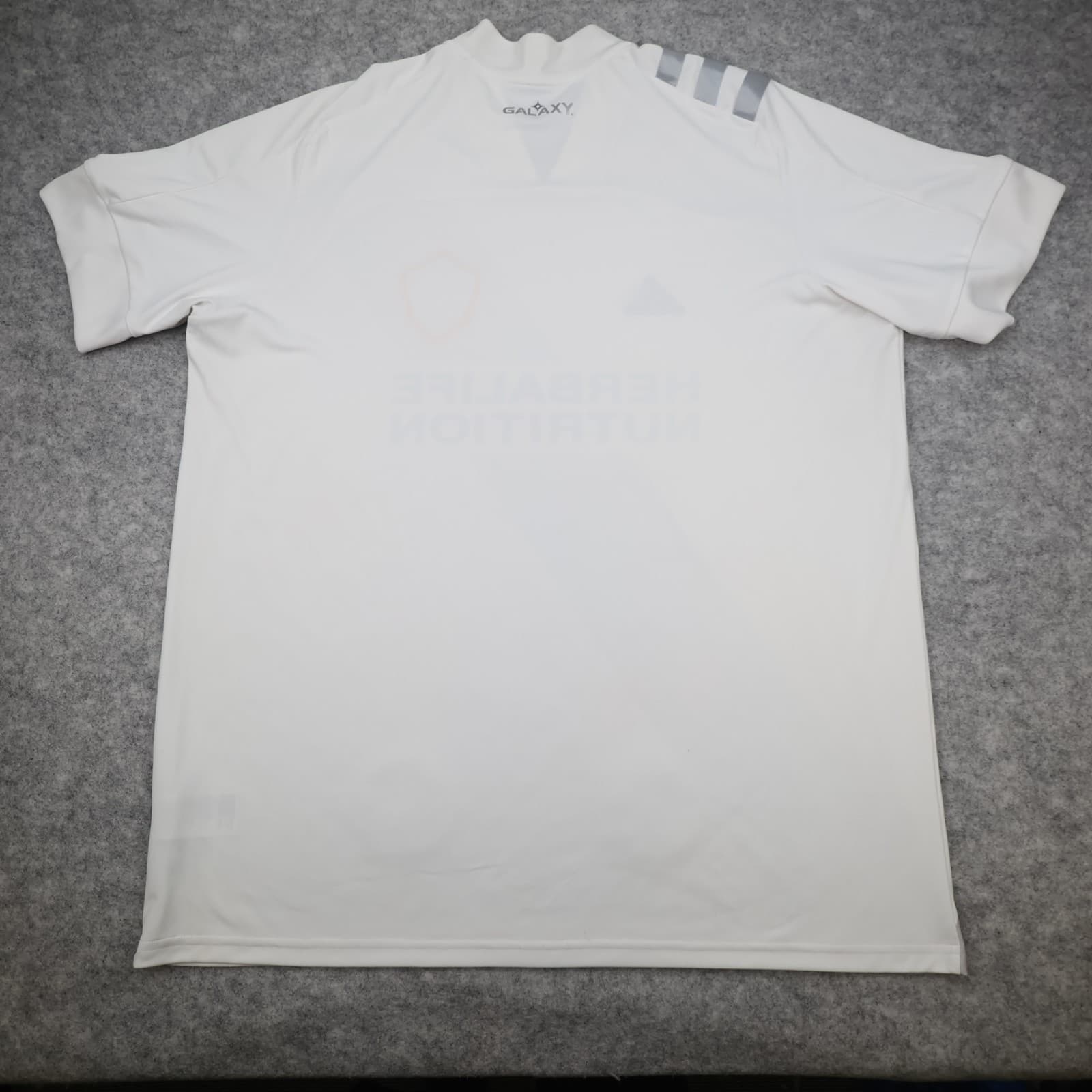 LA Galaxy Football Shirt 2XL White Home Kit 2020 2021 Adidas Jersey MLS XXL photo 2