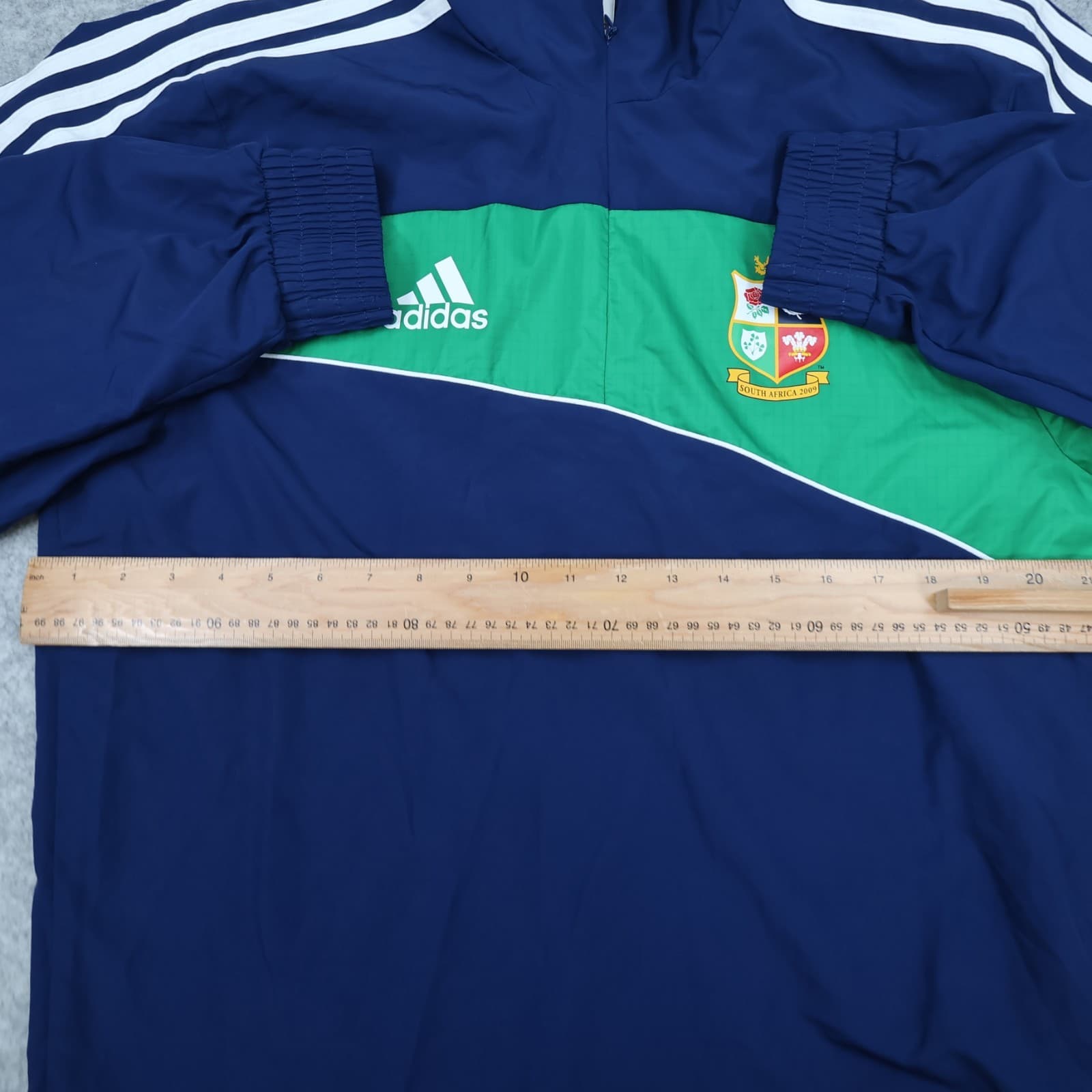 Lions Rugby Jacket Navy Small Adidas Pullover 2009 South Africa Tour British 1/4 photo 10