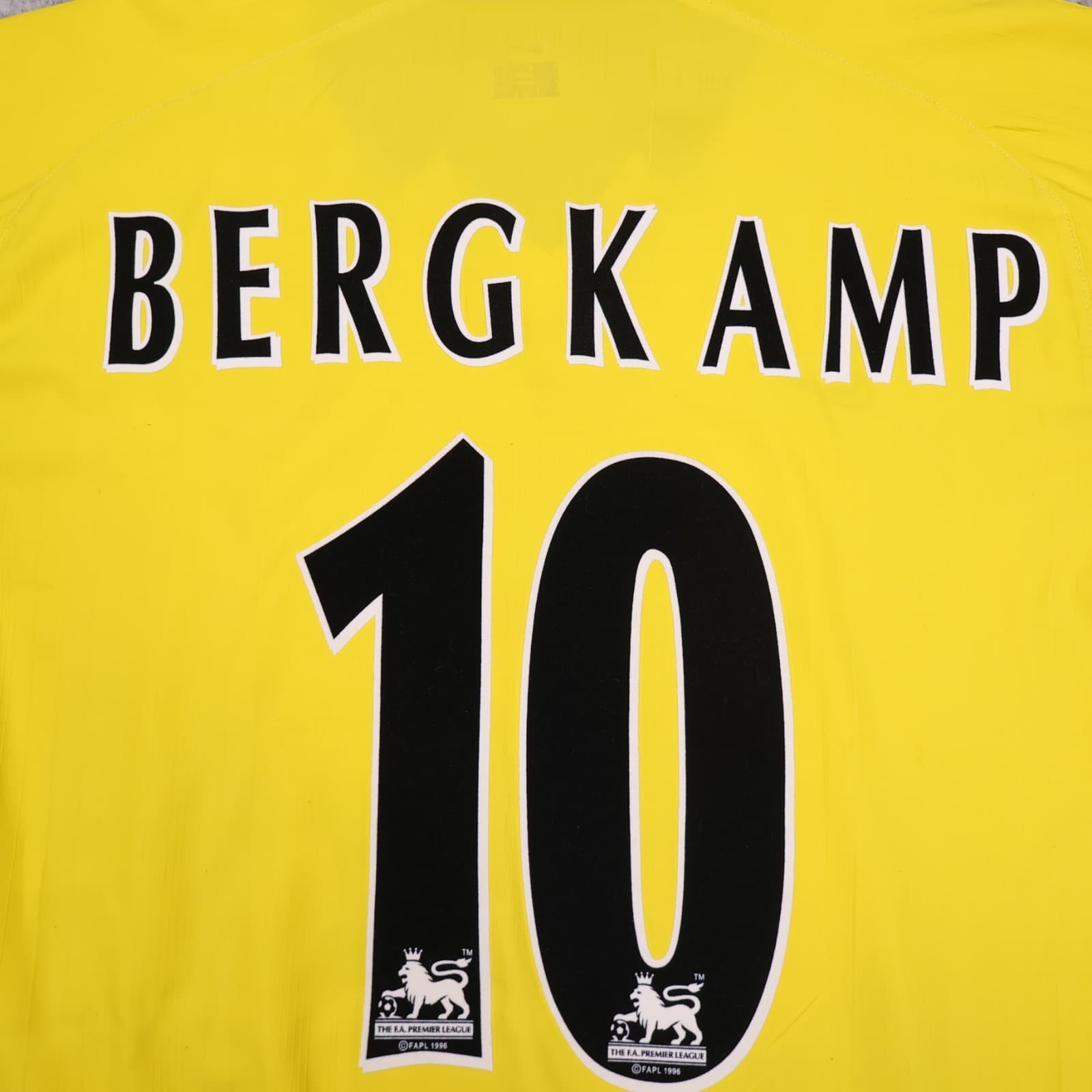 Vintage Arsenal Shirt Extra Large Yellow Away Kit 2003 2004 Bergkamp Jersey photo 3