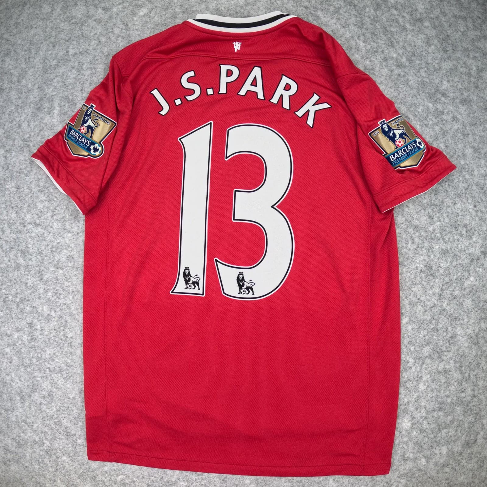 Manchester United Football Shirt Medium Red Home 2011 2012 Nike Ji Sung Park 13