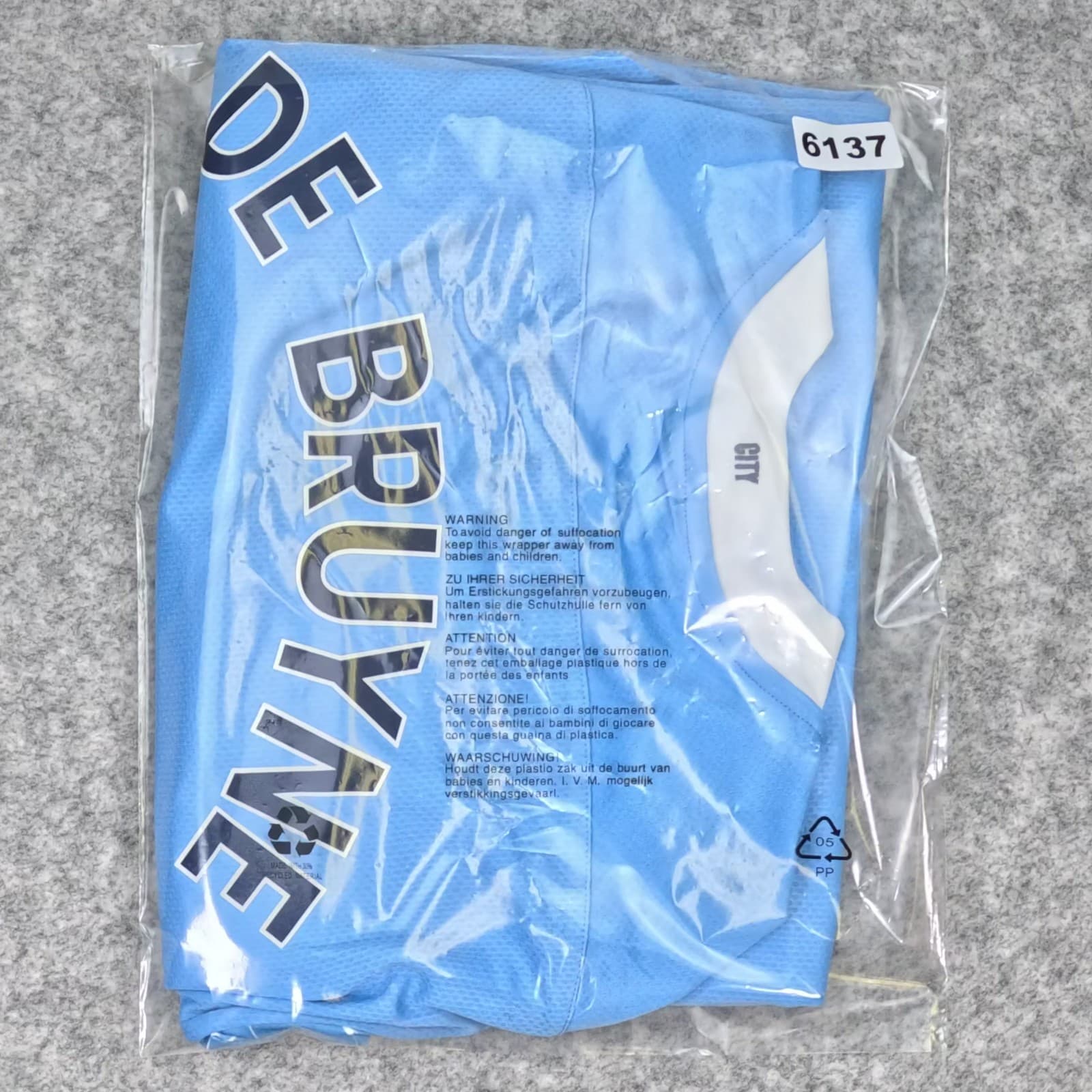 Manchester City Football Shirt 2XL Blue Home 2020 21 PUMA De Bruyne 17 Jersey photo 6