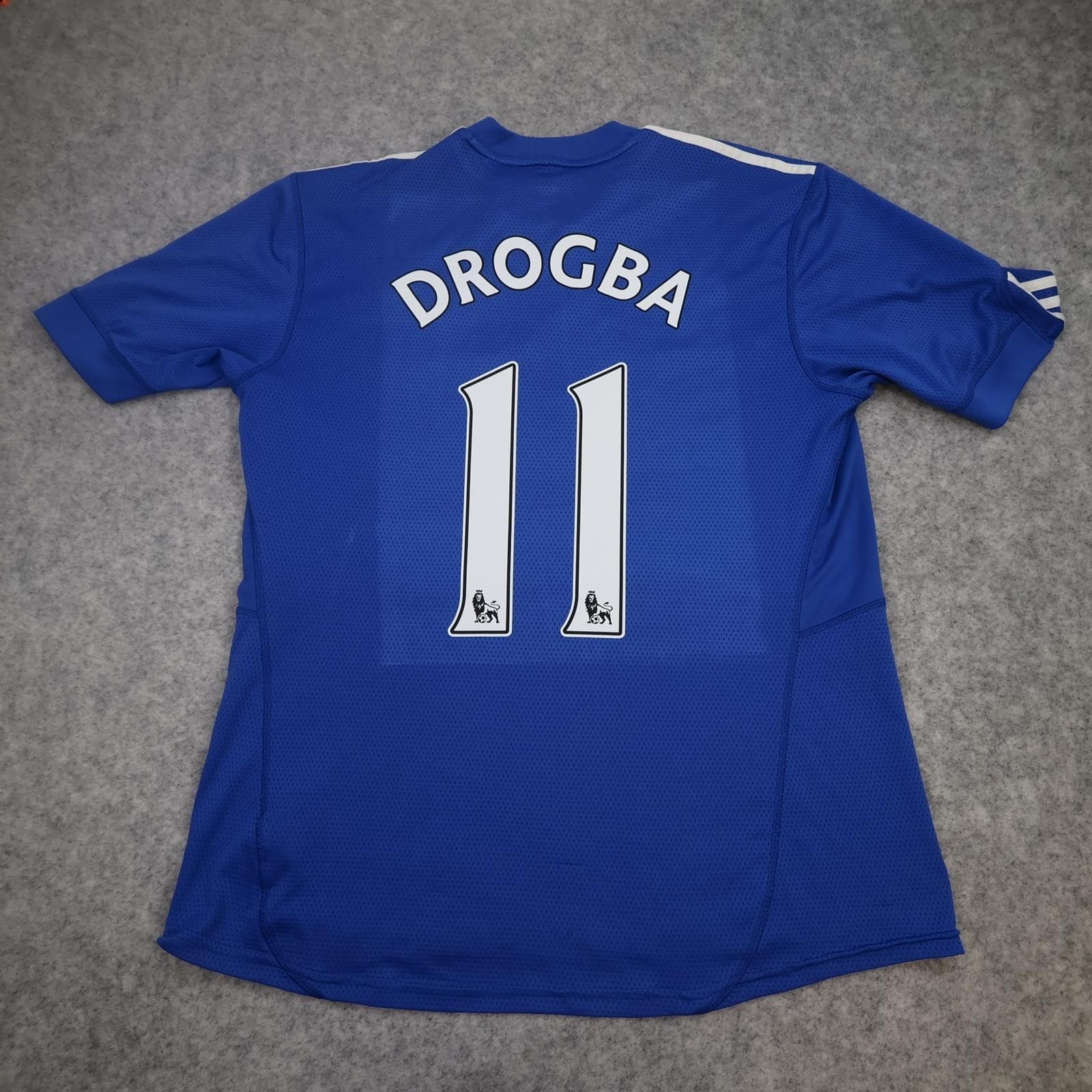 Chelsea Shirt Mens Large Blue Home 2009 2010 Adidas Samsung Drogba 11