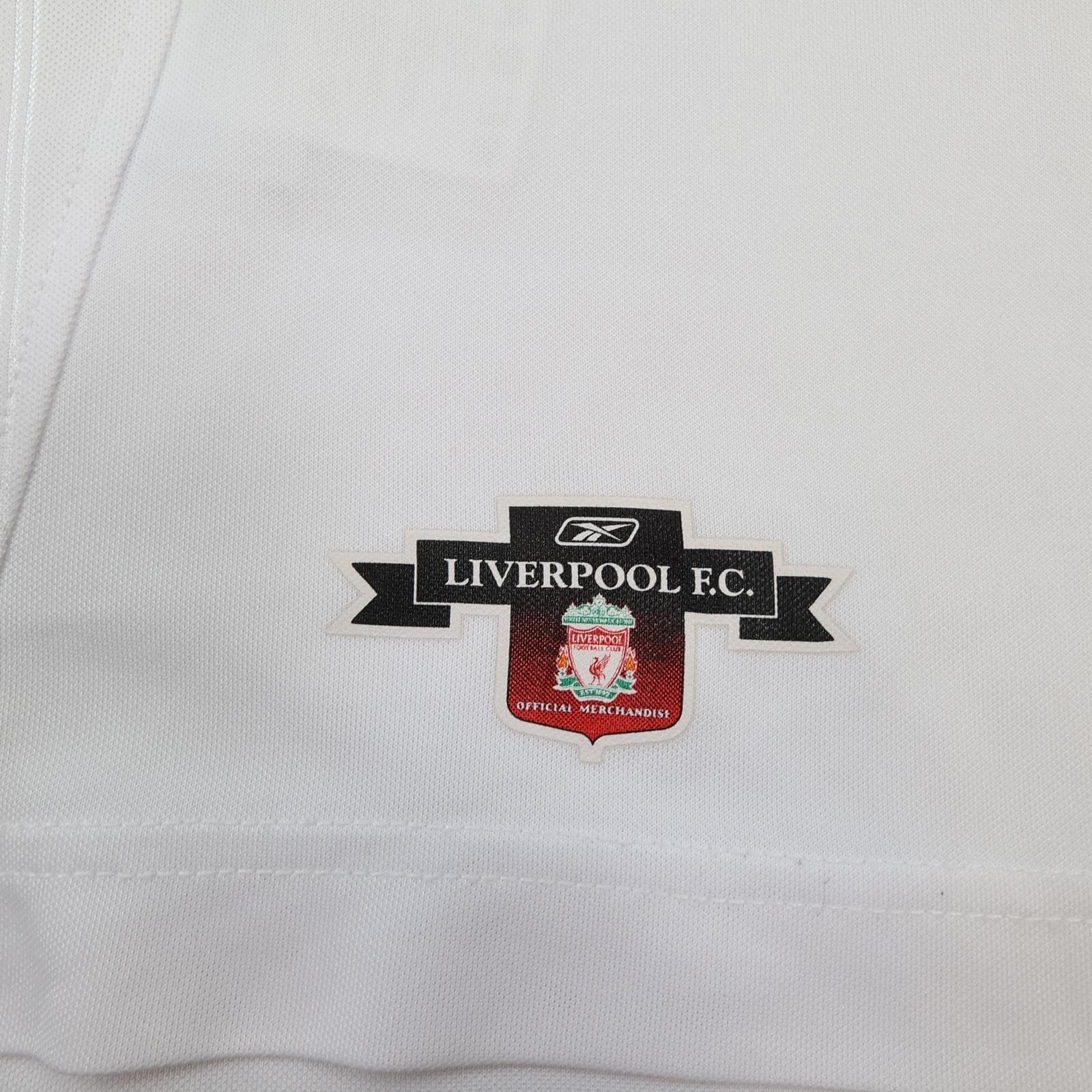 Vintage Liverpool Shirt Mens XL White Away Kit 2003 2004 Reebok Carlsberg Alonso photo 7