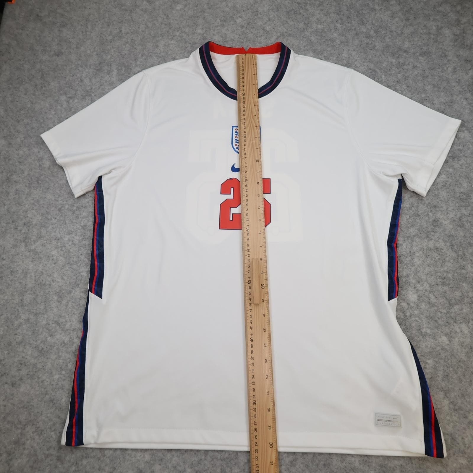 England Home Shirt Mens 2XL White 2020 2021 Football Nike Dri Fit Saka 25 photo 12