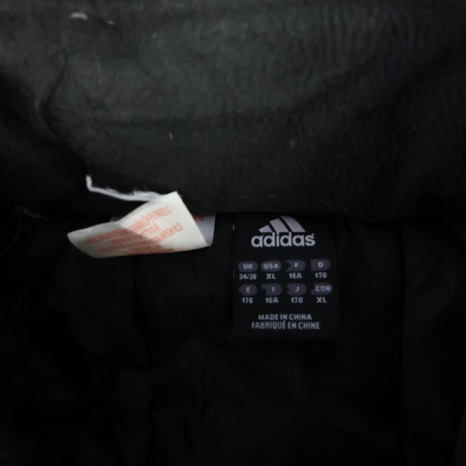 Newcastle United Jacket Youth XL Black EPL Football Adidas Northern Rock Hooded photo 11
