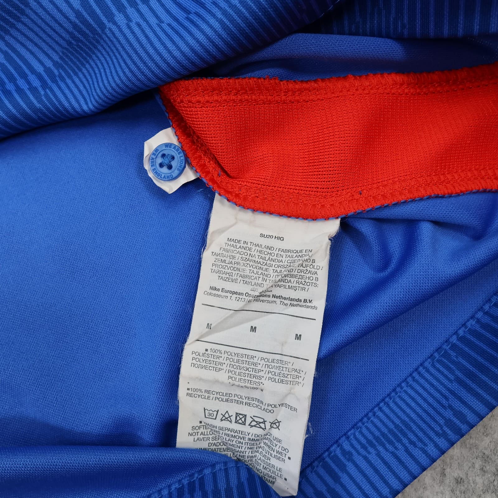 England Away Shirt Mens Medium Blue 2020 Football Nike Bellingham 26 Dri Fit photo 7