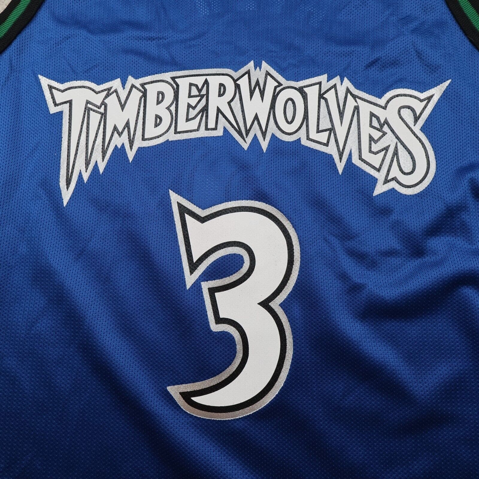Vintage Minnesota Timberwolves Jersey Large Champion 90s NBA Will Avery 44 photo 3