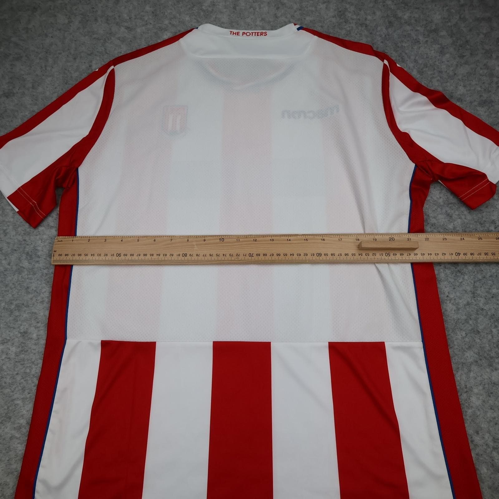Stoke City Shirt Mens XXXL Red White Home EPL Football Macron Bet365 Jersey photo 9