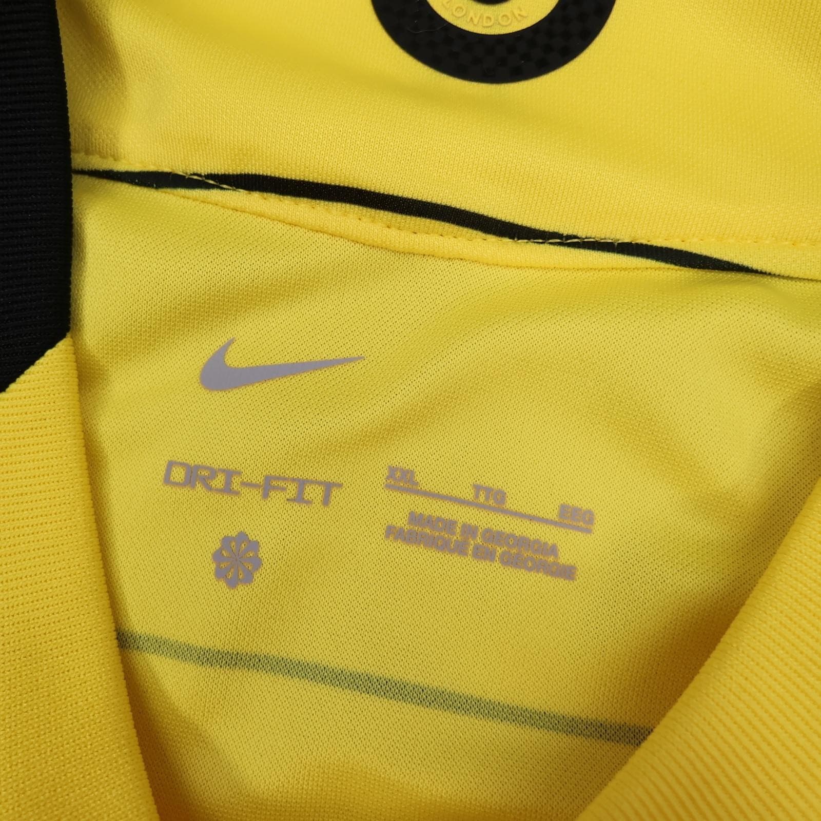 Chelsea Away Shirt Mens XXL Yellow 2021 2022 EPL Football Nike Three 3 Jersey photo 9