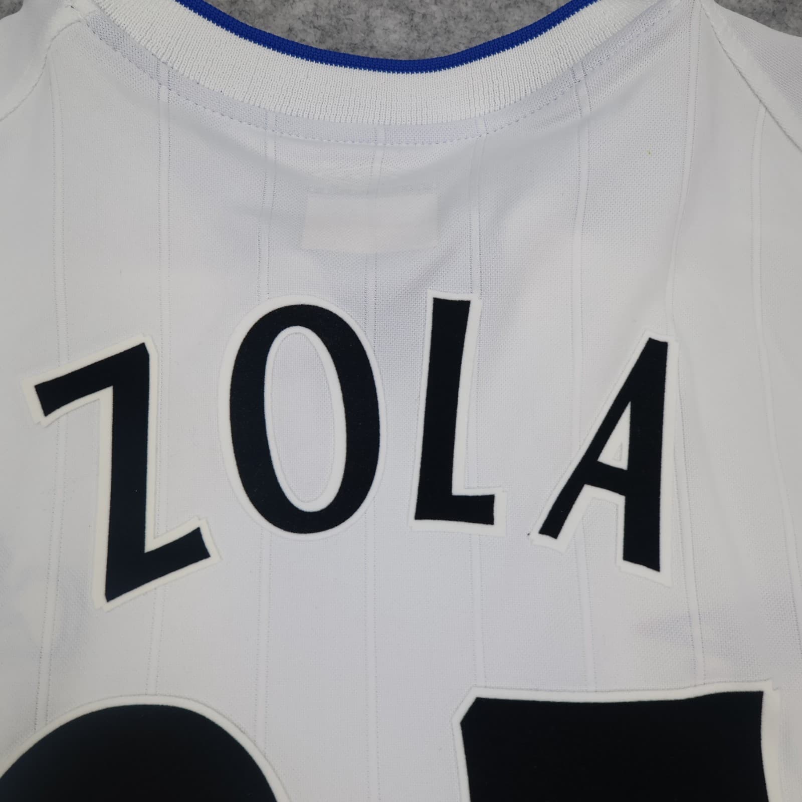 Vintage Chelsea Shirt Extra Large White Away Kit 2001 2003 Gianfranco Zola photo 15