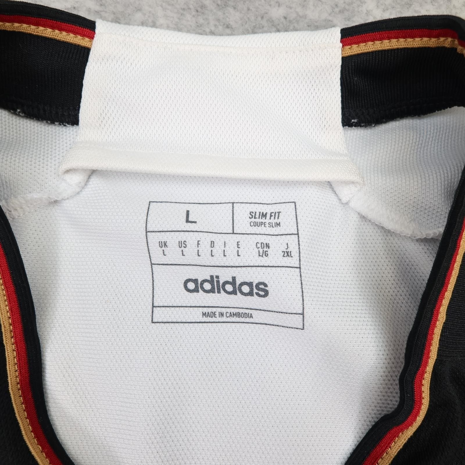 Germany Home Shirt Mens Large White 2022 2023 Football Adidas Soccer Jersey photo 4
