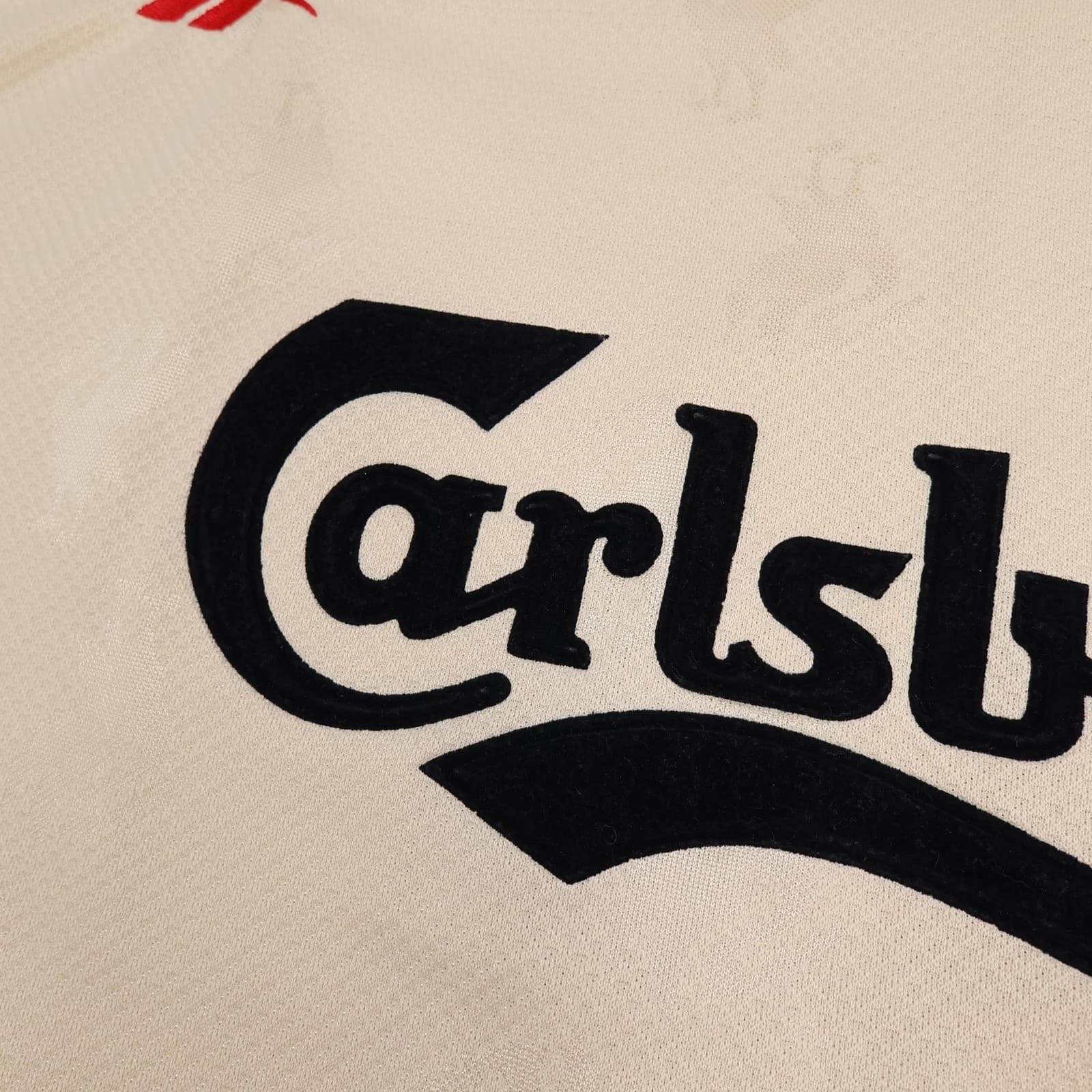 Vintage Liverpool Away Shirt Mens 2XL Beige 1996 1997 Reebok Soccer Jersey photo 4