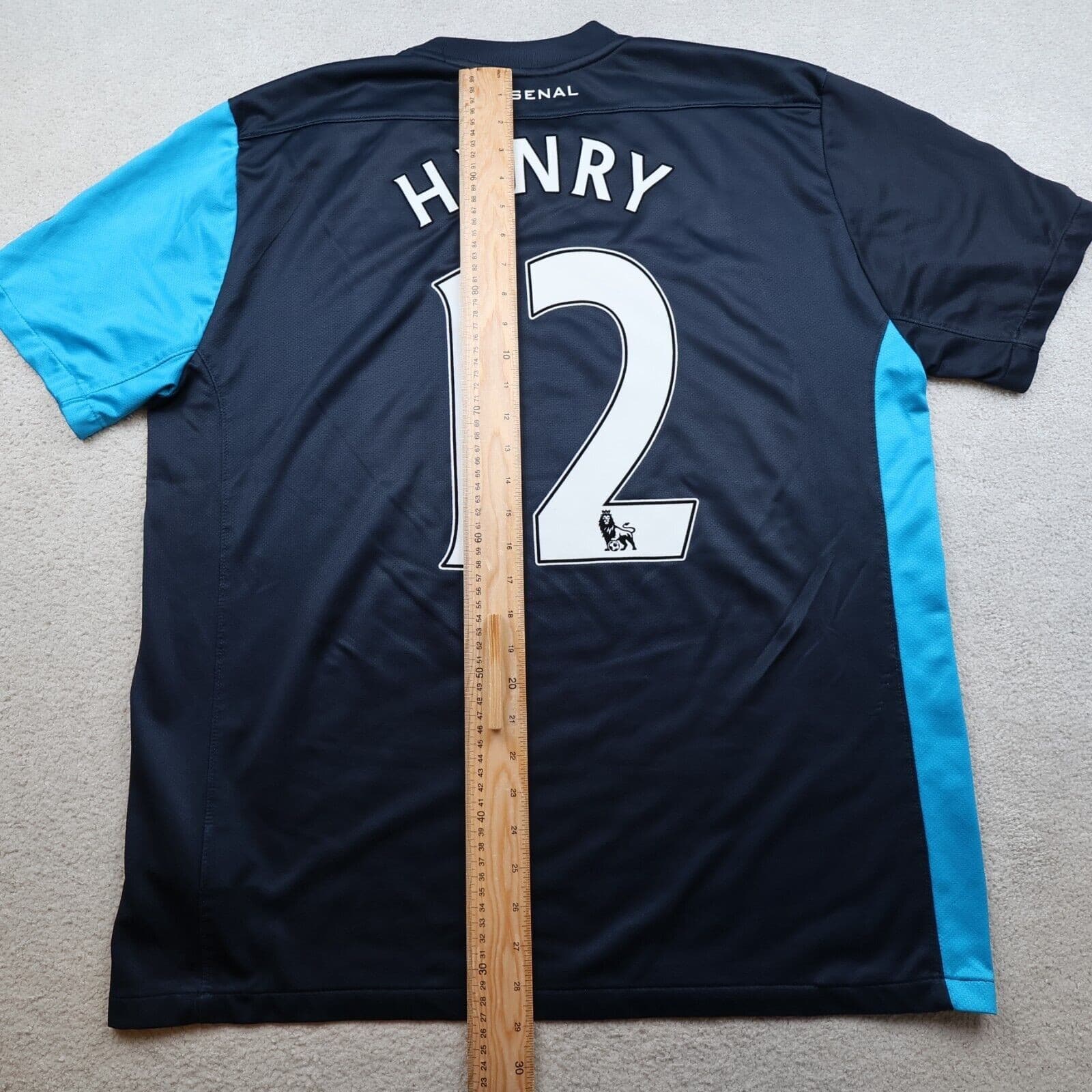 Arsenal Shirt Extra Large Blue Away Kit 2011 2012 Nike Football Jersey Henry 12 photo 14