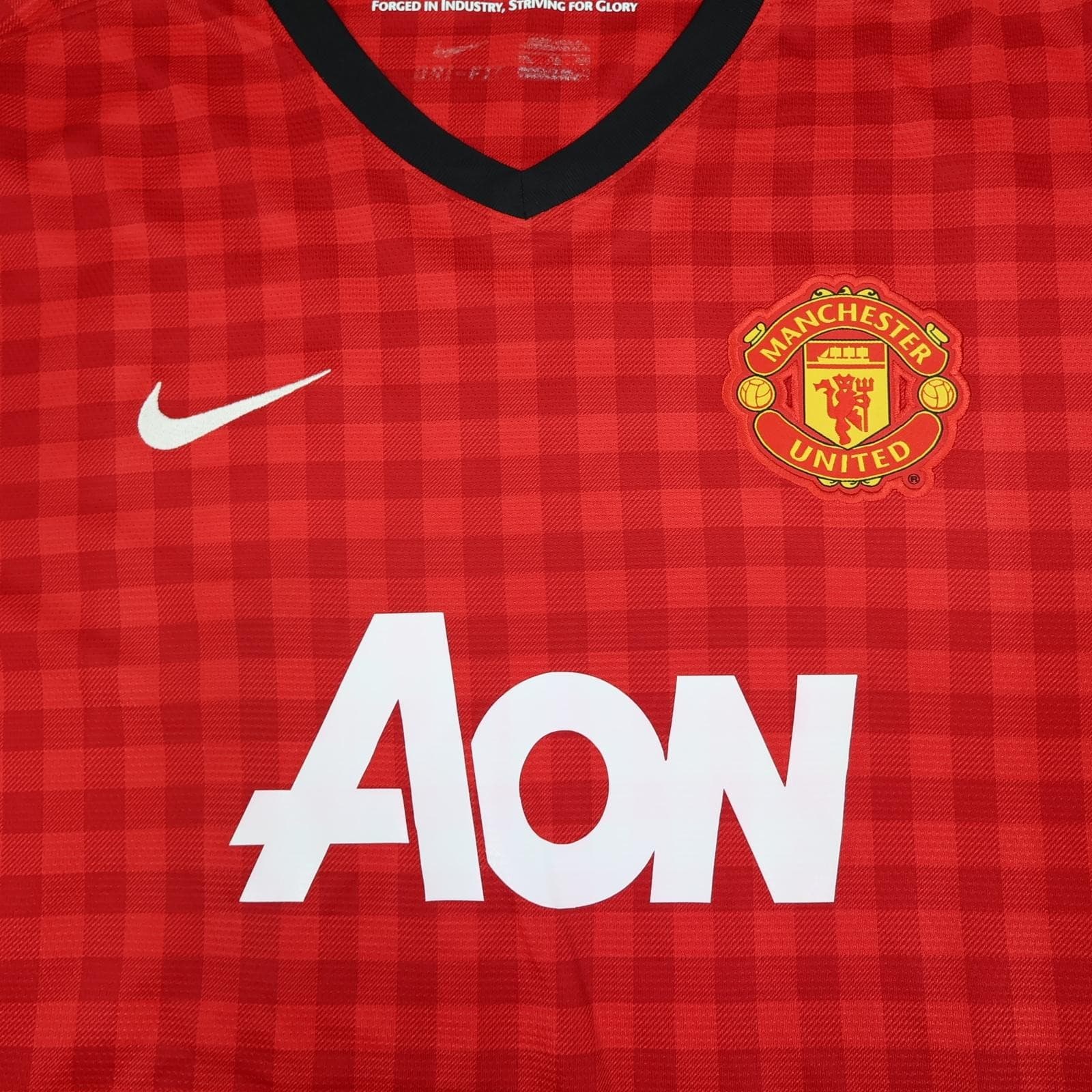 Manchester United Shirt Mens 2XL Red Home 2012 2013 EPL Football Nike Vidic 15 photo 7