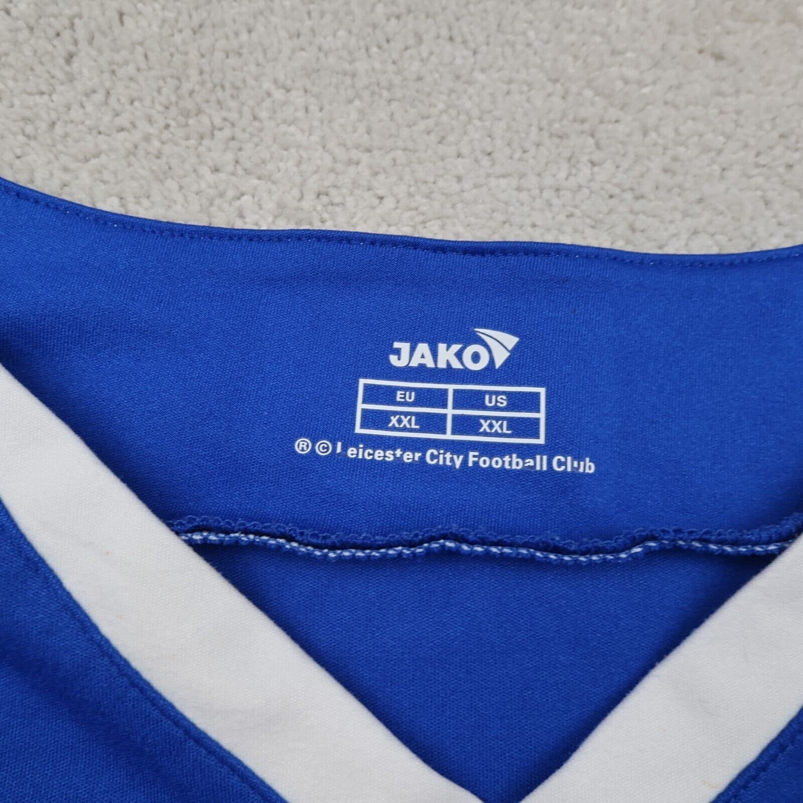 Leicester City Shirt 2XL Blue Home Kit 2007 2008 2009 Soccer Jersey Jako photo 4