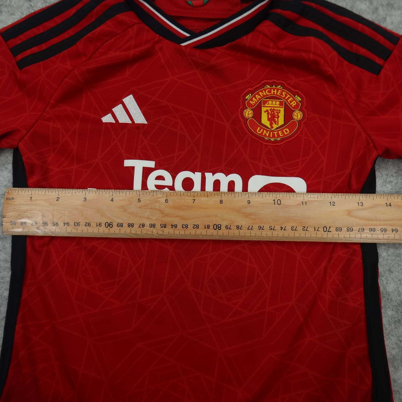 Manchester United Shirt 9-10 Years Red Home 2023 2024 Adidas Jersey Mount 7 Kids photo 13