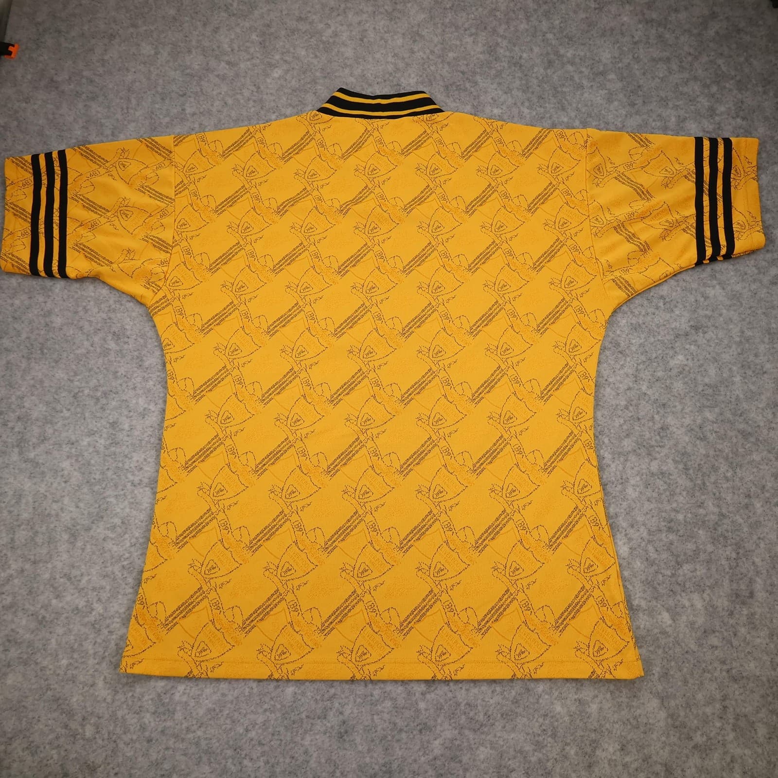 Liverpool Shirt Mens Large Third Yellow 1994 1996 Adidas Carlsberg Soccer Jersey photo 2