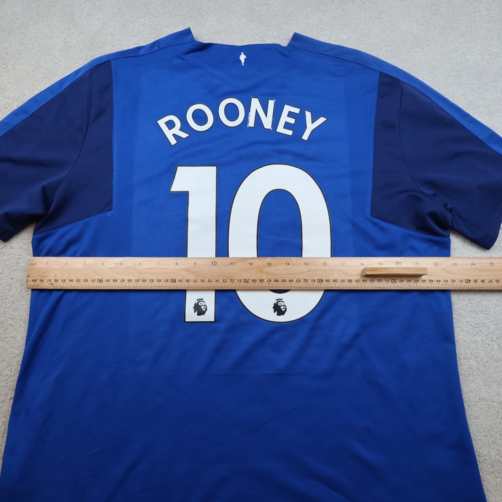 Everton Shirt 2XL Blue Home Kit 2017 2018 Umbro Wayne Rooney Soccer Jersey photo 12