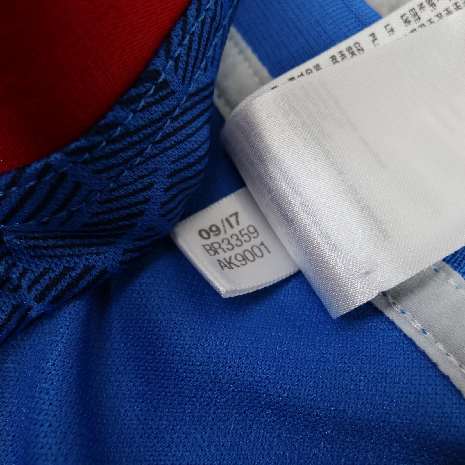 France Rugby Shirt Mens Large Blue Rugby Union Adidas 2017 2018 Climalite Jersey photo 7