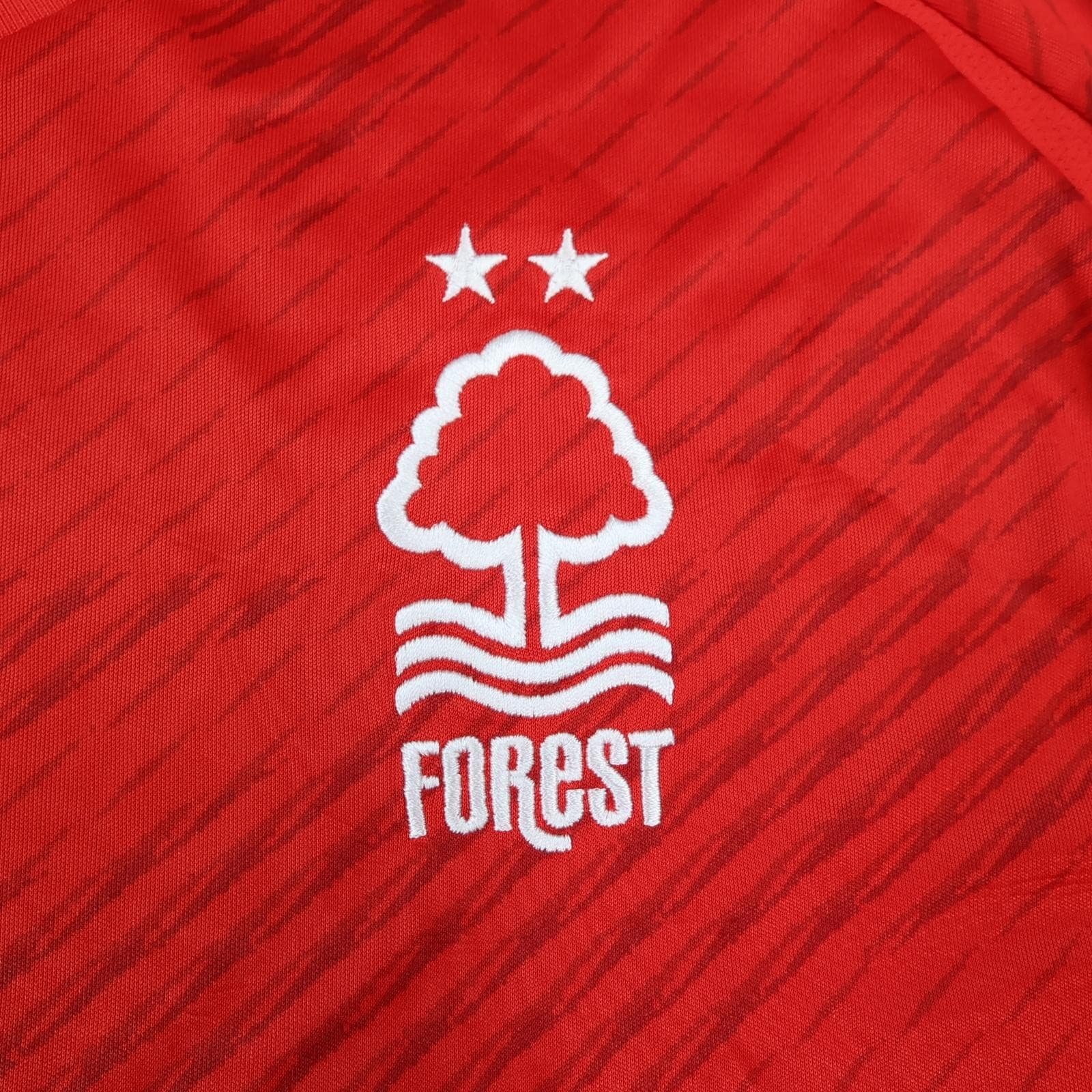 Nottingham Forest Shirt Mens XL Red Home 2024 2025 EPL Football Adidas Kaiyun photo 3