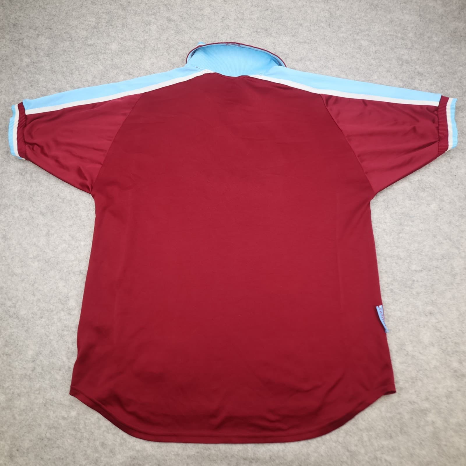 Vintage West Ham Shirt Medium Burgundy 1999 2001 Fila Home Shirt Vintage Jersey photo 2