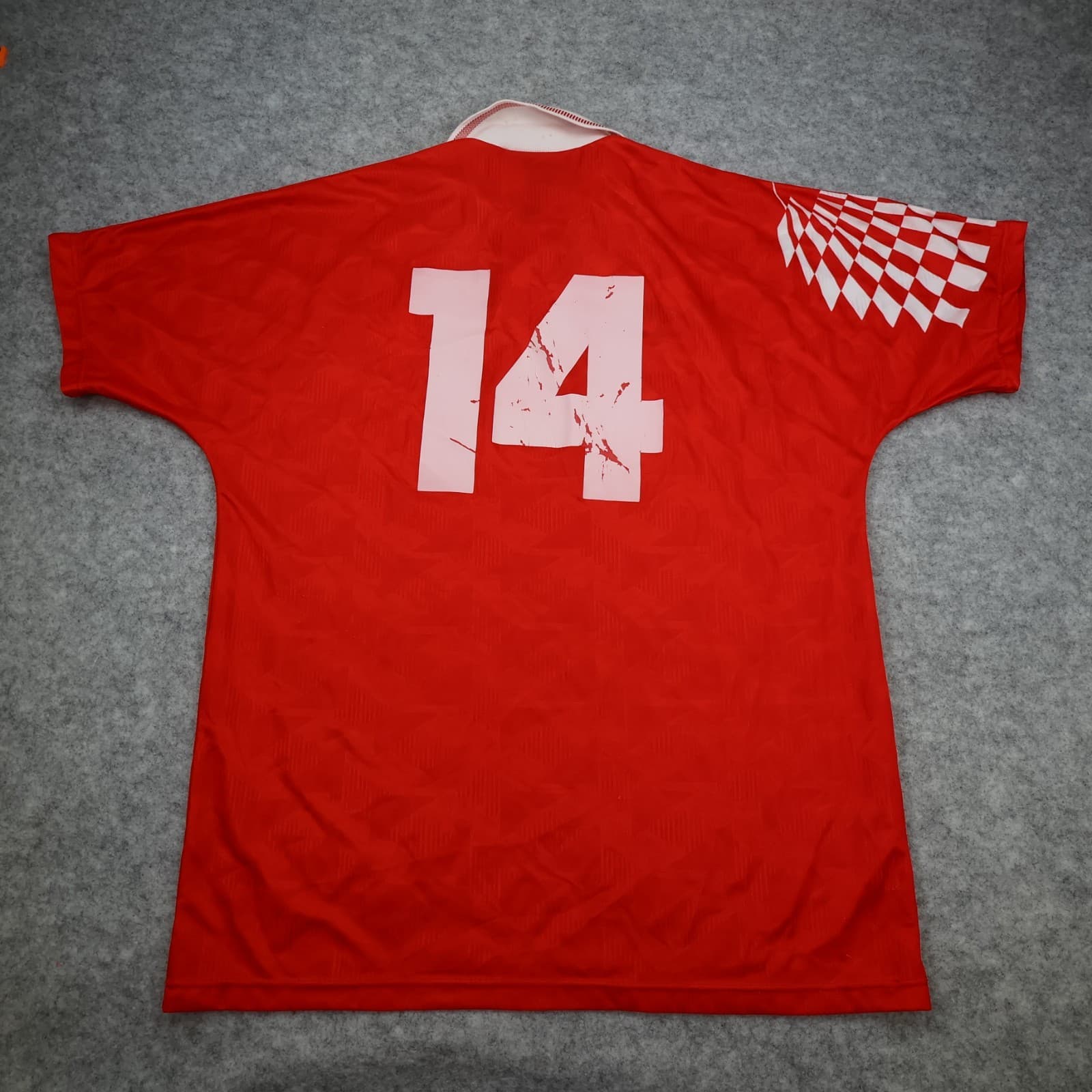 Vintage Napoli Shirt Large Red Third Umbro Football Soccer Jersey 1991 1993 14 photo 2