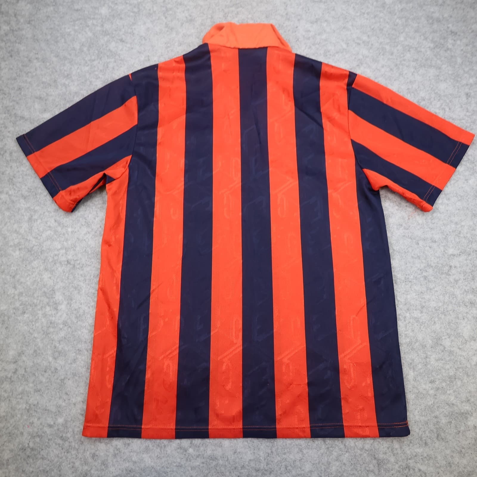 Vintage Everton Shirt Medium Orange Away Kit 1992 1994 Away Soccer Jersey photo 2