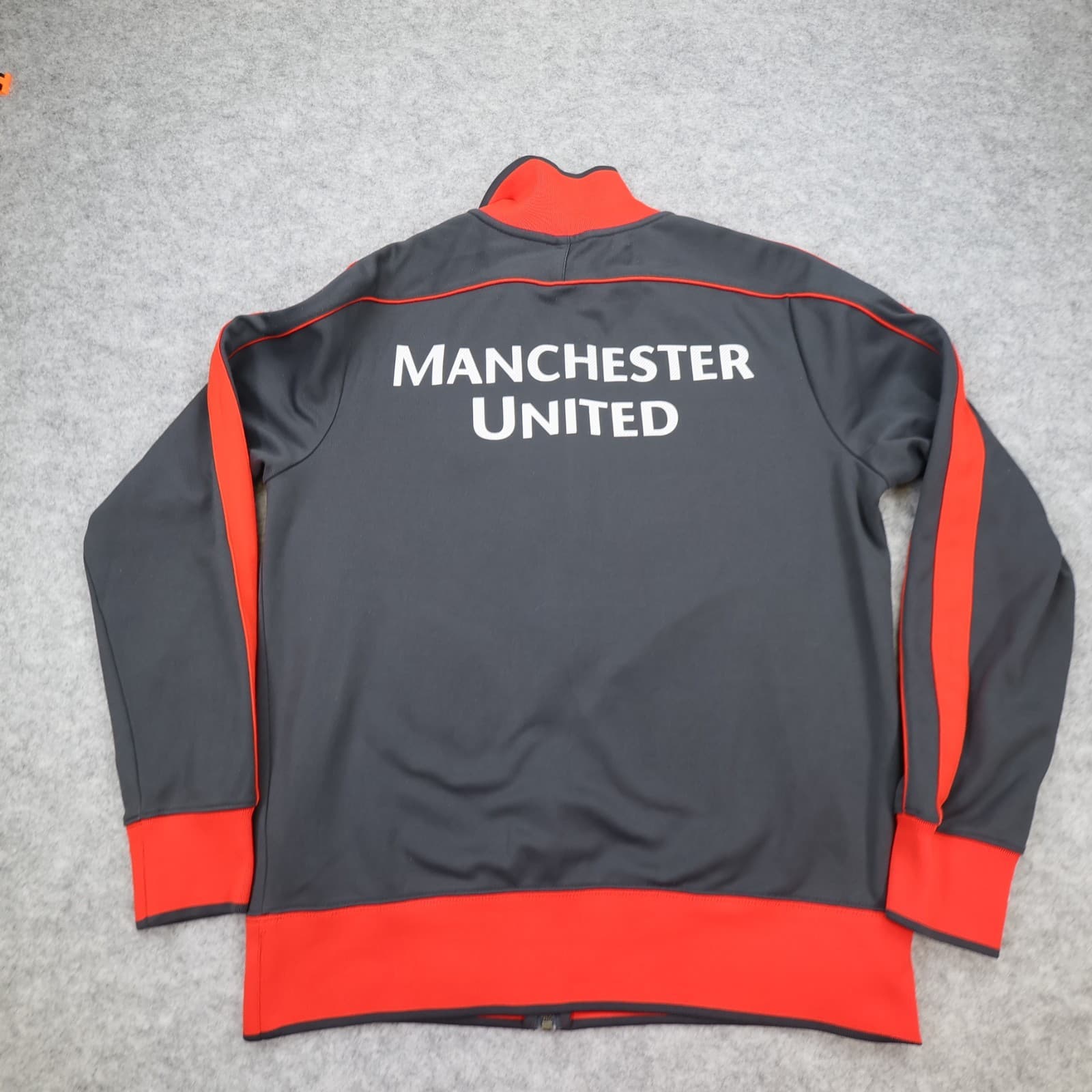 Vintage Manchester United Jacket Medium Black Training Tracksuit Nike 2010 2011 photo 2