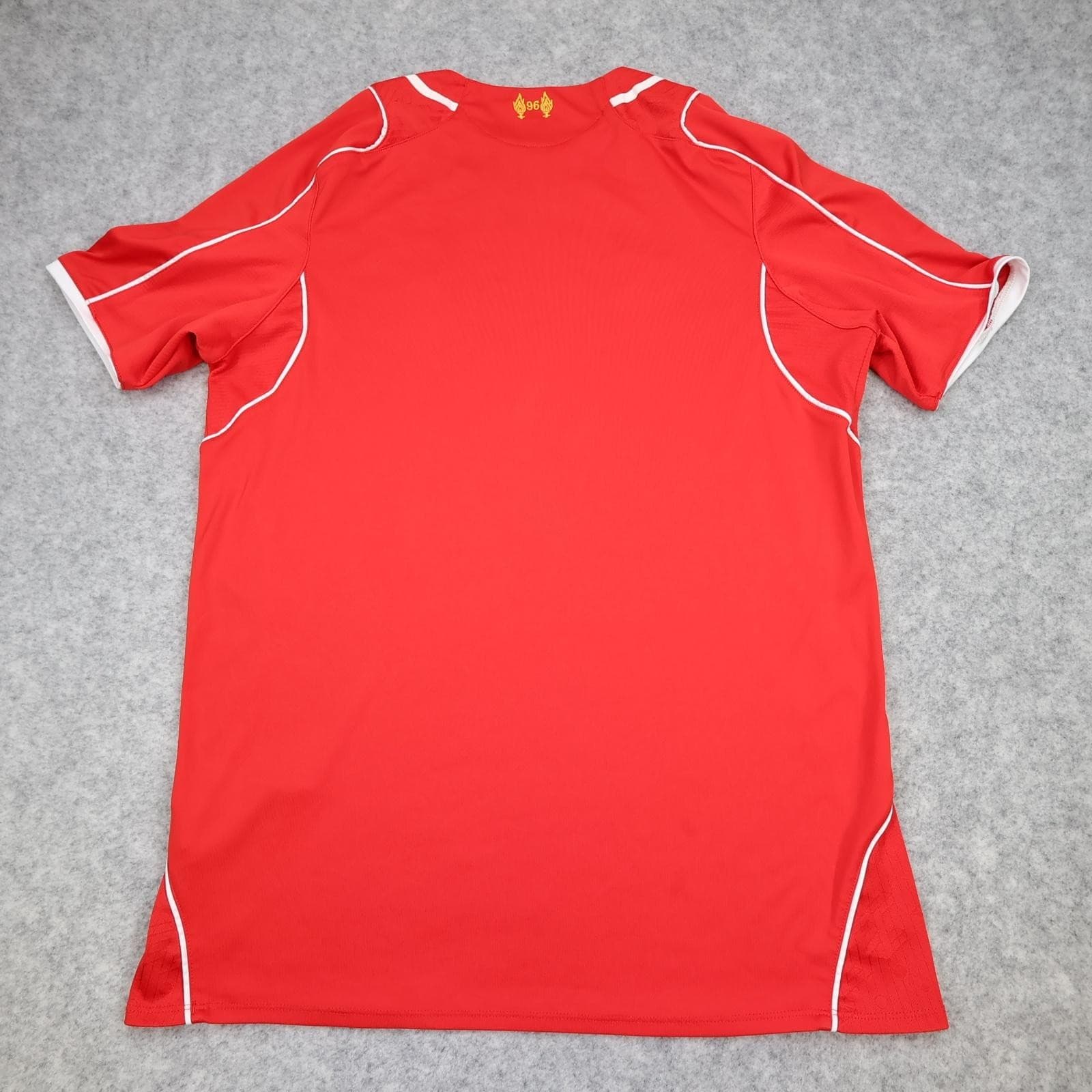 Liverpool Shirt Mens Medium Red Home 2014 2015 Football Warrior Soccer Jersey photo 2