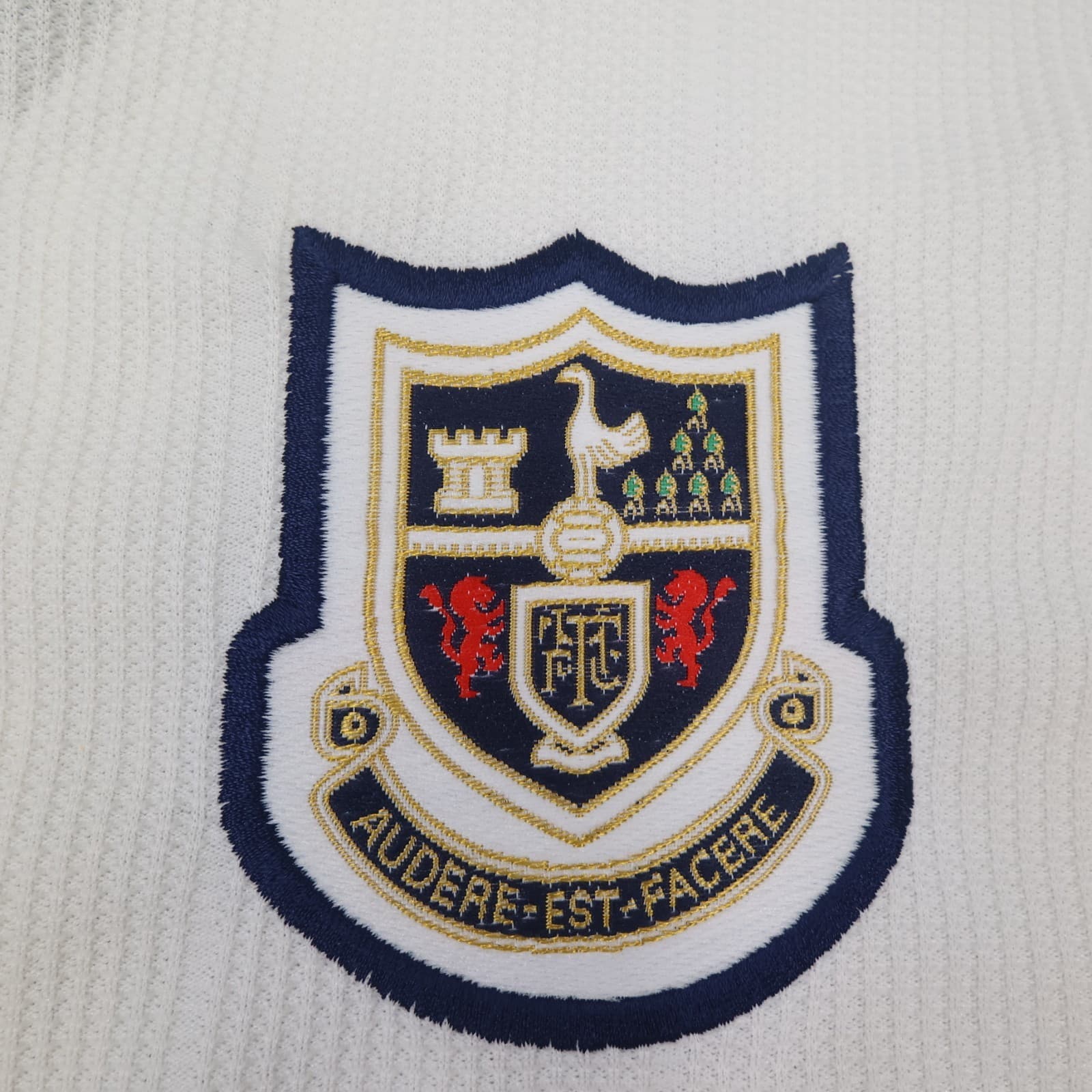 Vintage Tottenham Hotspur Shirt Extra Large White Home 1997 1999 Jersey Ginola photo 6
