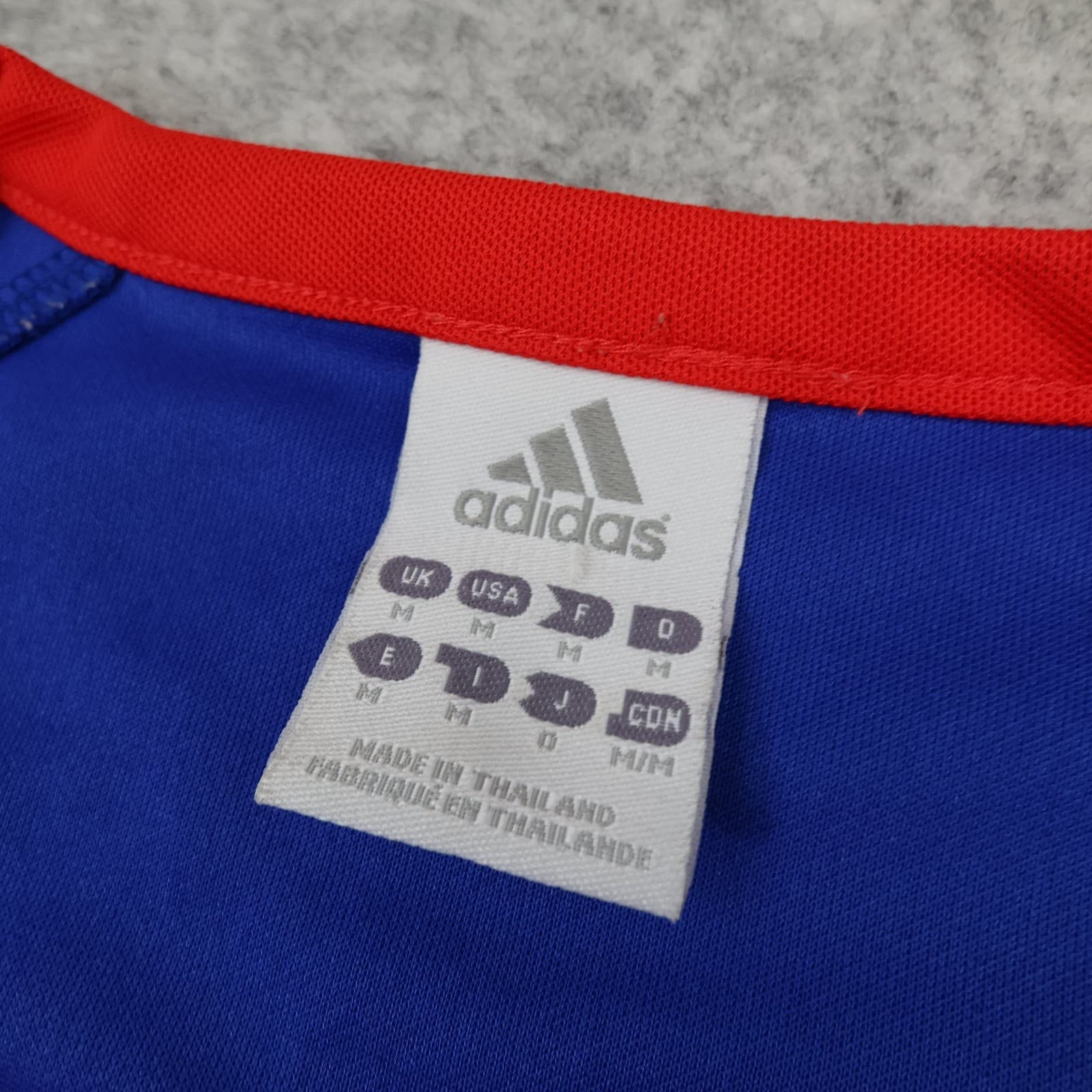 France Shirt Medium Blue Training 2006 2008 Adidas Soccer Jersey photo 3