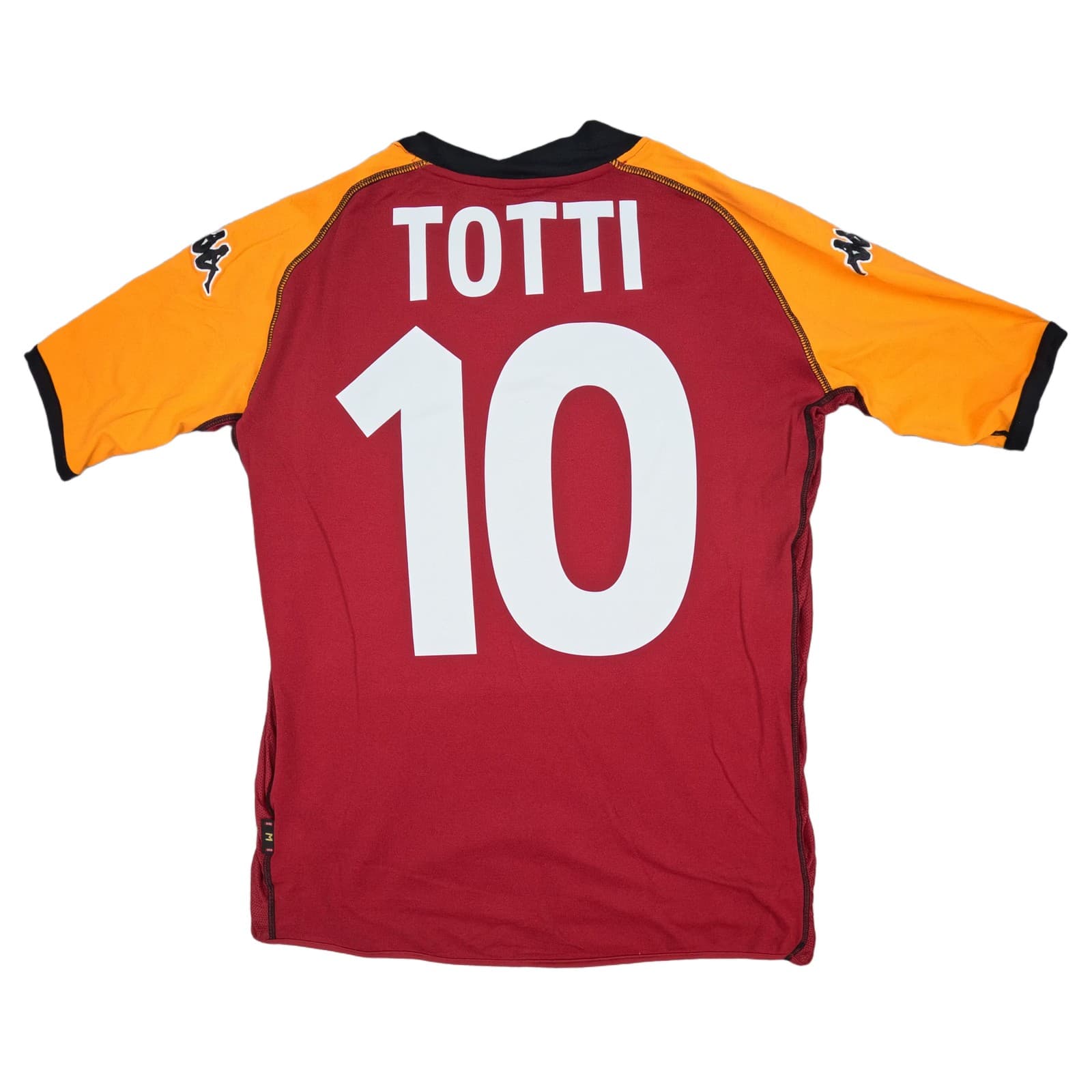 AS Roma Football Shirt Medium Burgundy Home 2002 2003 Kappa Totti 10 Jersey photo 2