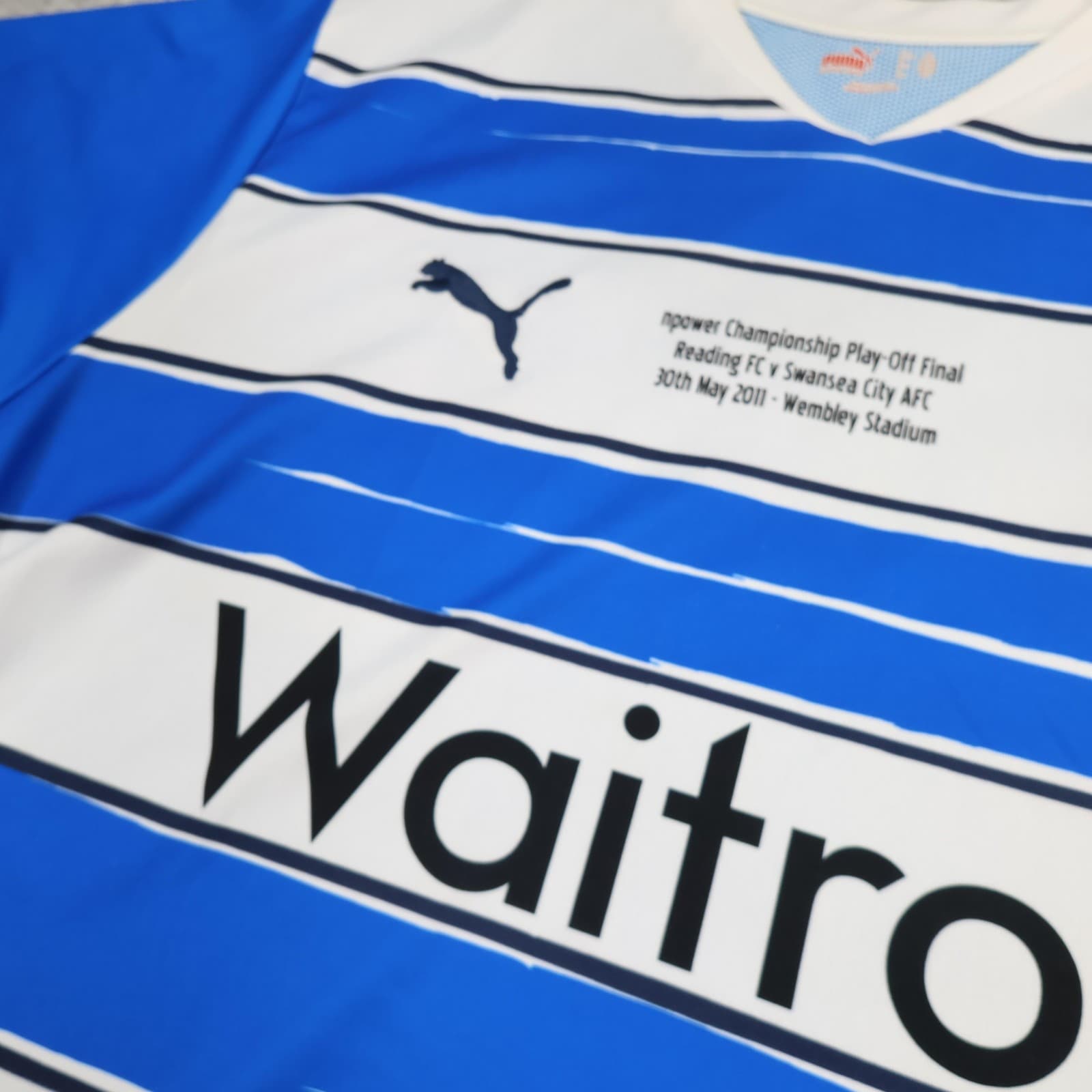 Reading FC Shirt Mens XL Blue Home Football Puma 2011 Play Off Final Waitrose photo 6