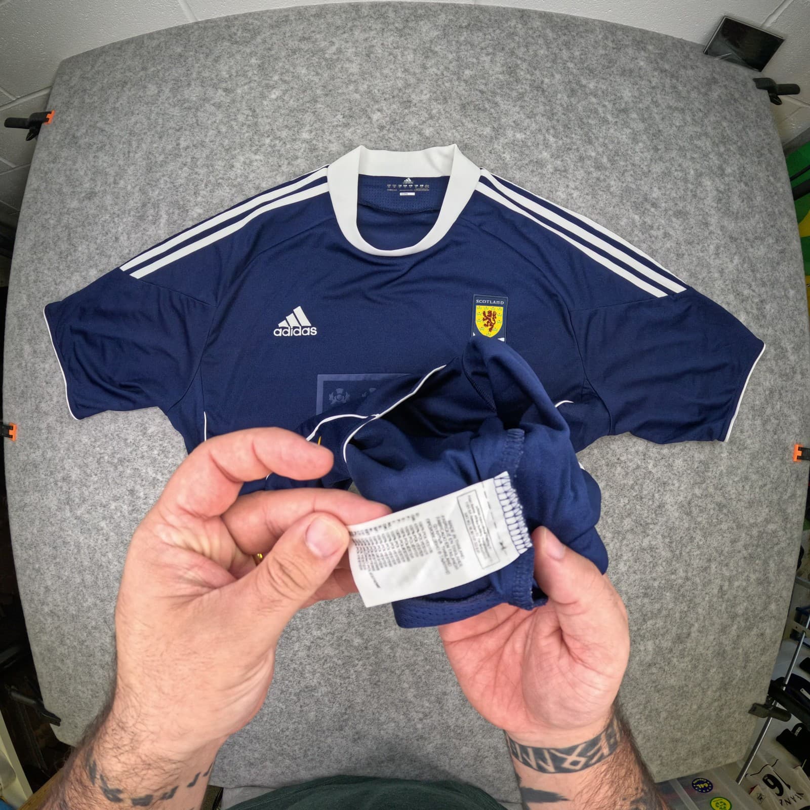 Scotland Football Shirt Extra Large Blue Home 2010 2011 Soccer Jersey photo 4