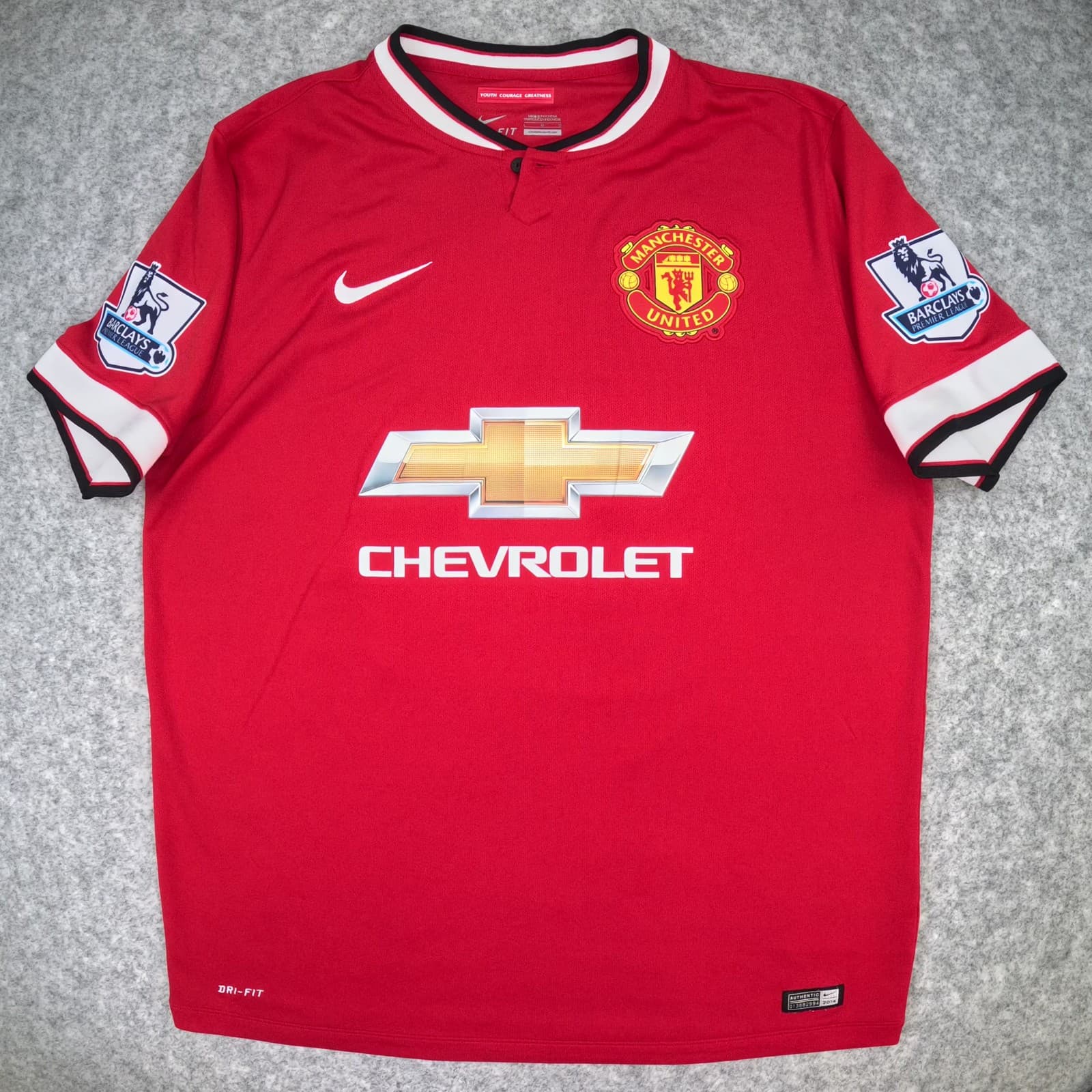Manchester United Football Shirt Large Home 2014 2015 Nike Robin van Persie 20 photo 3