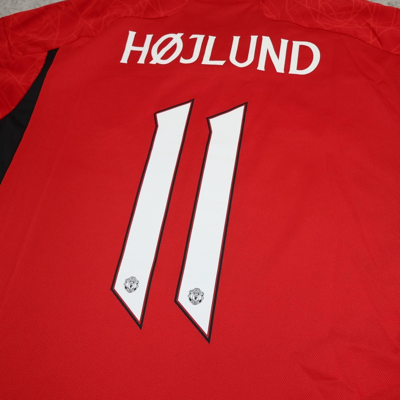 Manchester United Shirt Mens XL Red Home 2023 2024 Football Adidas Hojlund 11 photo 9