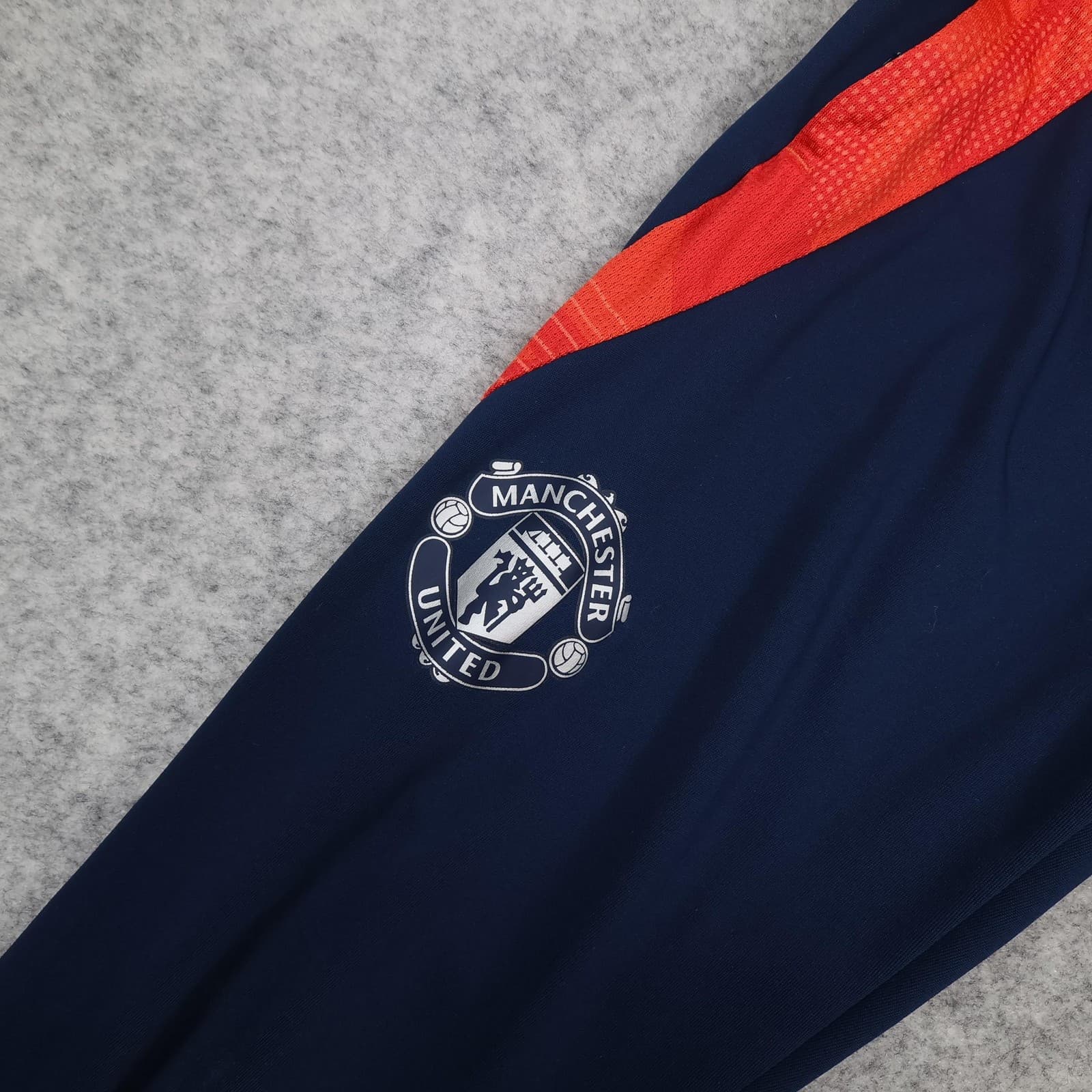 Manchester United Tracksuit Bottoms Youth 7-8 Years Navy EPL Football Adidas photo 3